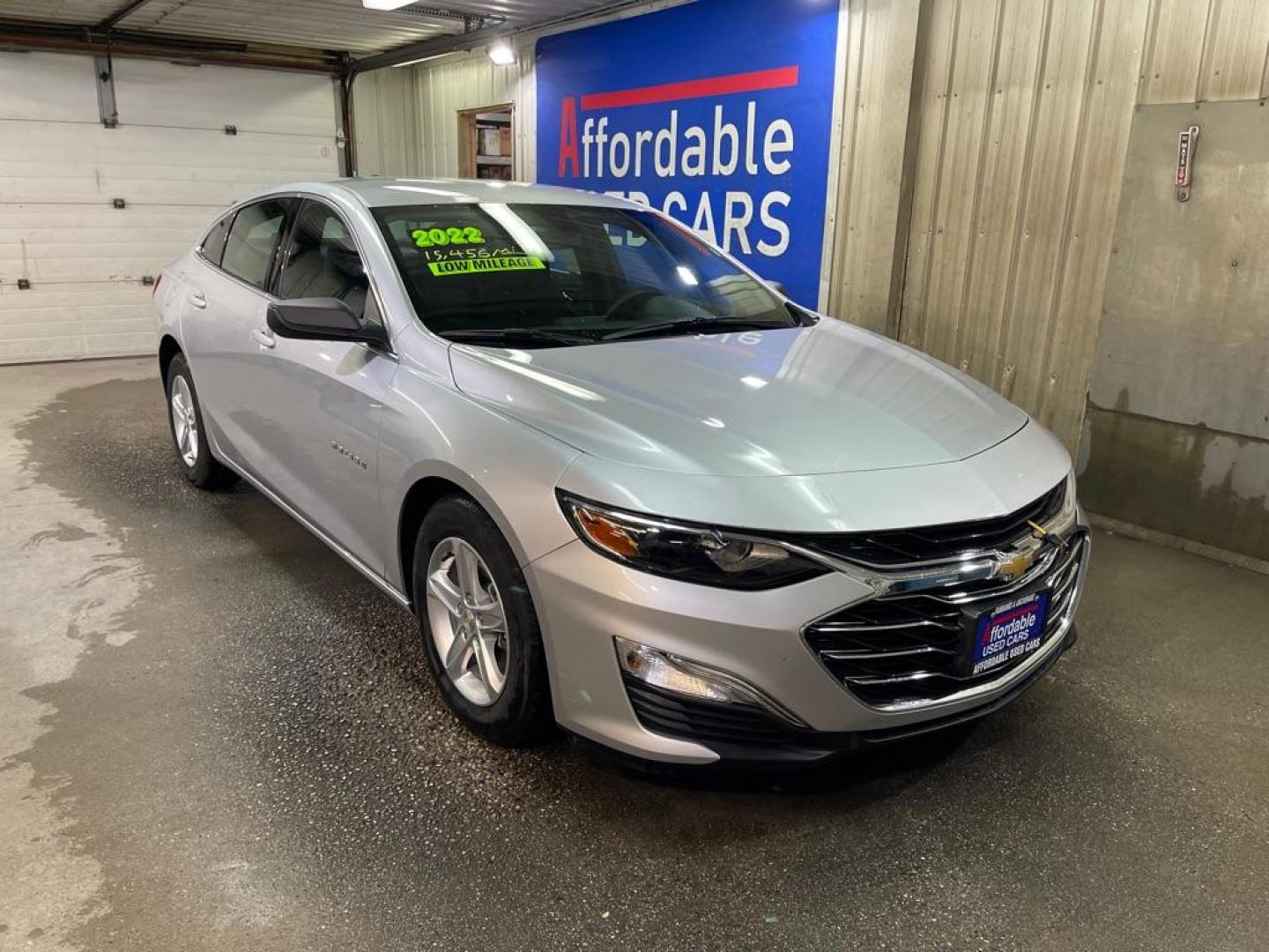 2022 SILVER CHEVROLET MALIBU LS (1G1ZB5ST1NF) with an 1.5L engine, Continuously Variable transmission, located at 2525 S. Cushman, Fairbanks, AK, 99701, (907) 452-5707, 64.824036, -147.712311 - Photo#0