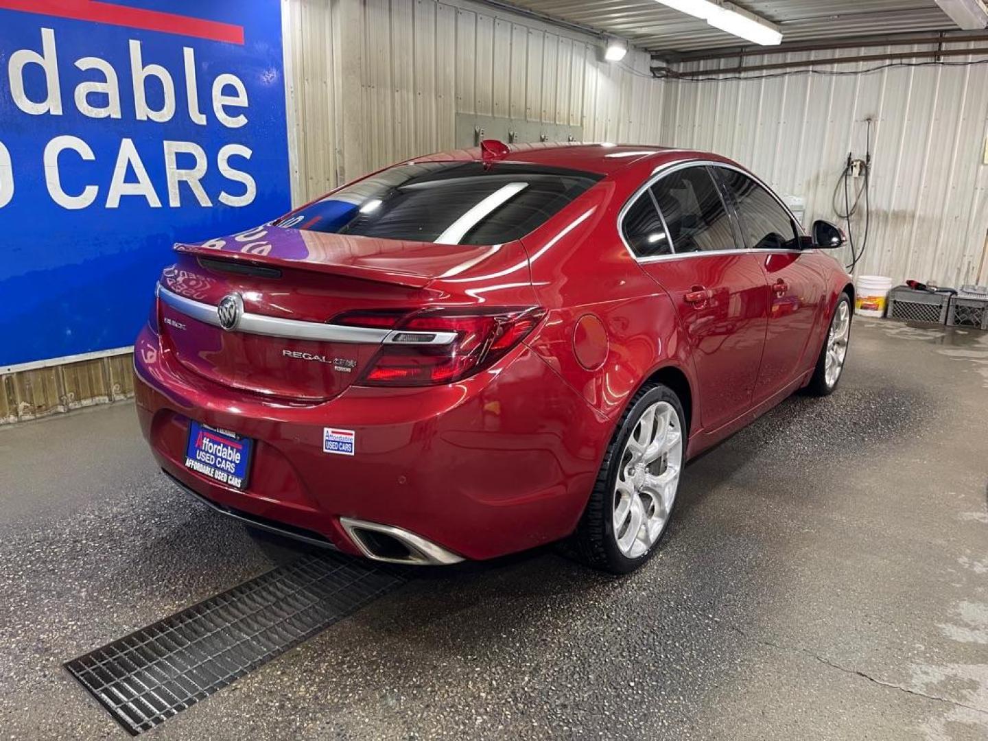 2015 RED BUICK REGAL GS (2G4GT5GX3F9) with an 2.0L engine, Automatic transmission, located at 2525 S. Cushman, Fairbanks, AK, 99701, (907) 452-5707, 64.824036, -147.712311 - Photo#2