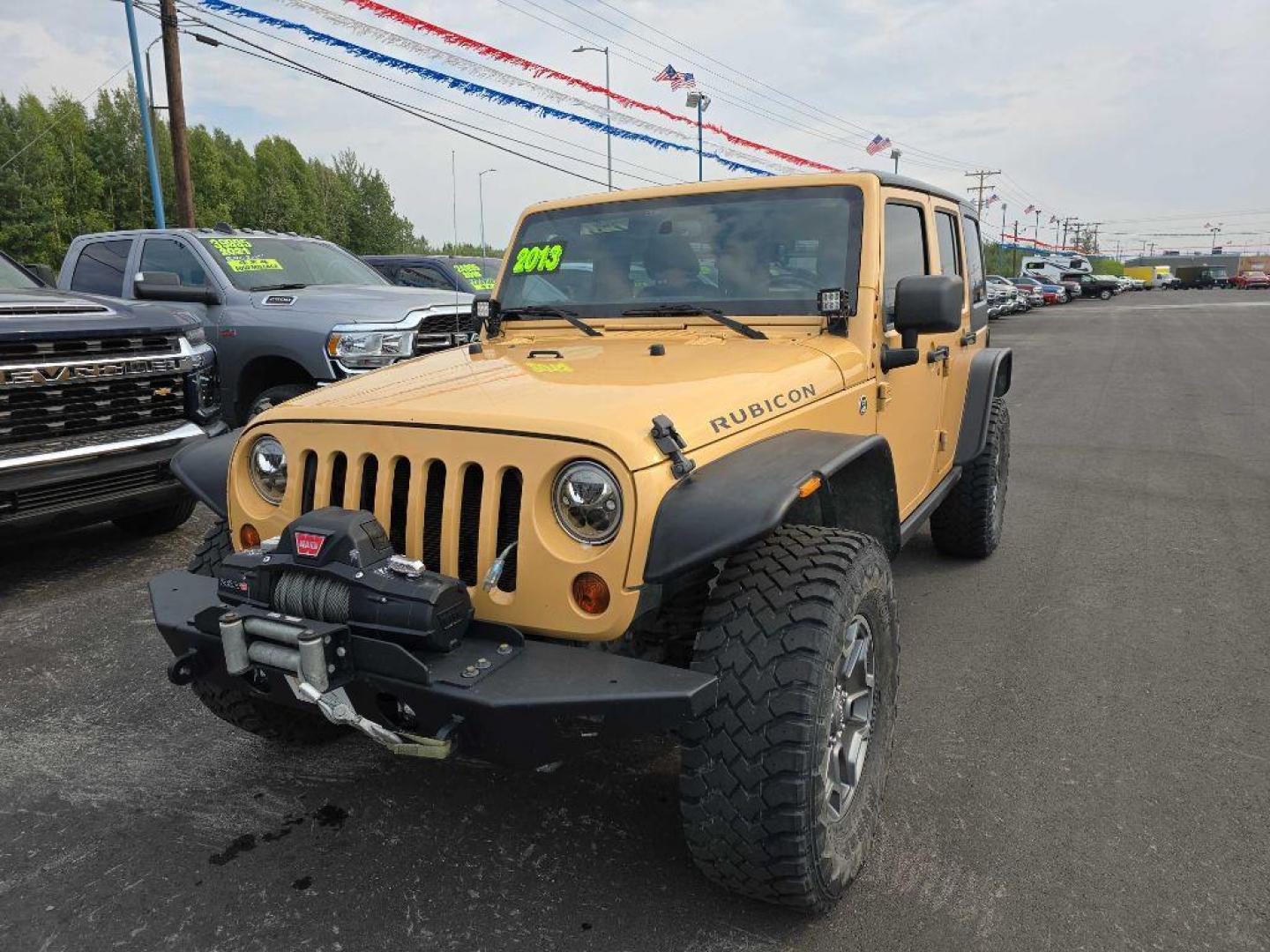 2013 SAND JEEP WRANGLER UNLIMI RUBICON (1C4BJWFG4DL) with an 3.6L engine, Automatic transmission, located at 2525 S. Cushman, Fairbanks, AK, 99701, (907) 452-5707, 64.824036, -147.712311 - Photo#1