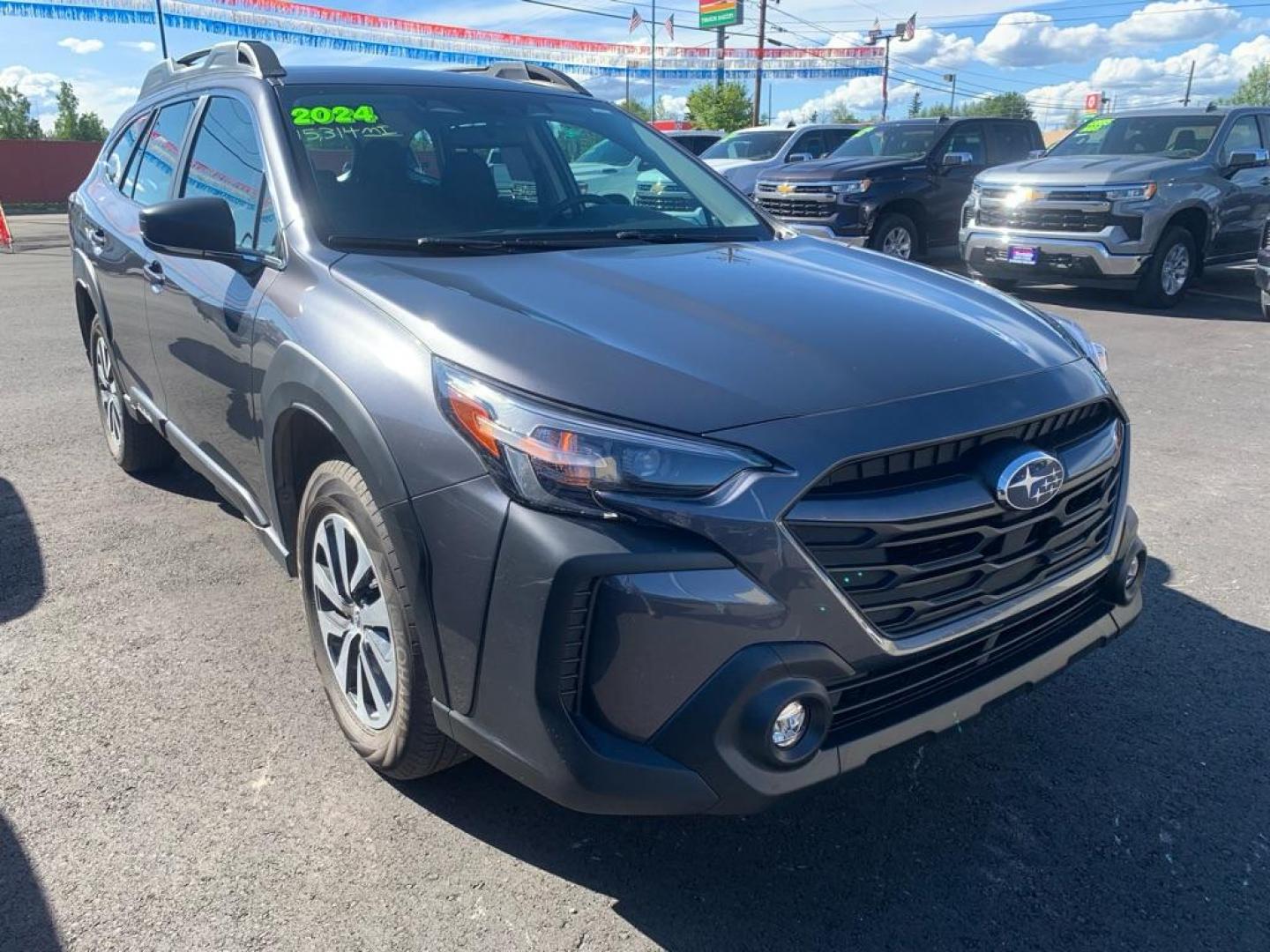 2024 GRAY SUBARU OUTBACK (4S4BTAAC0R3) with an 2.5L engine, Automatic transmission, located at 2525 S. Cushman, Fairbanks, AK, 99701, (907) 452-5707, 64.824036, -147.712311 - Photo#0