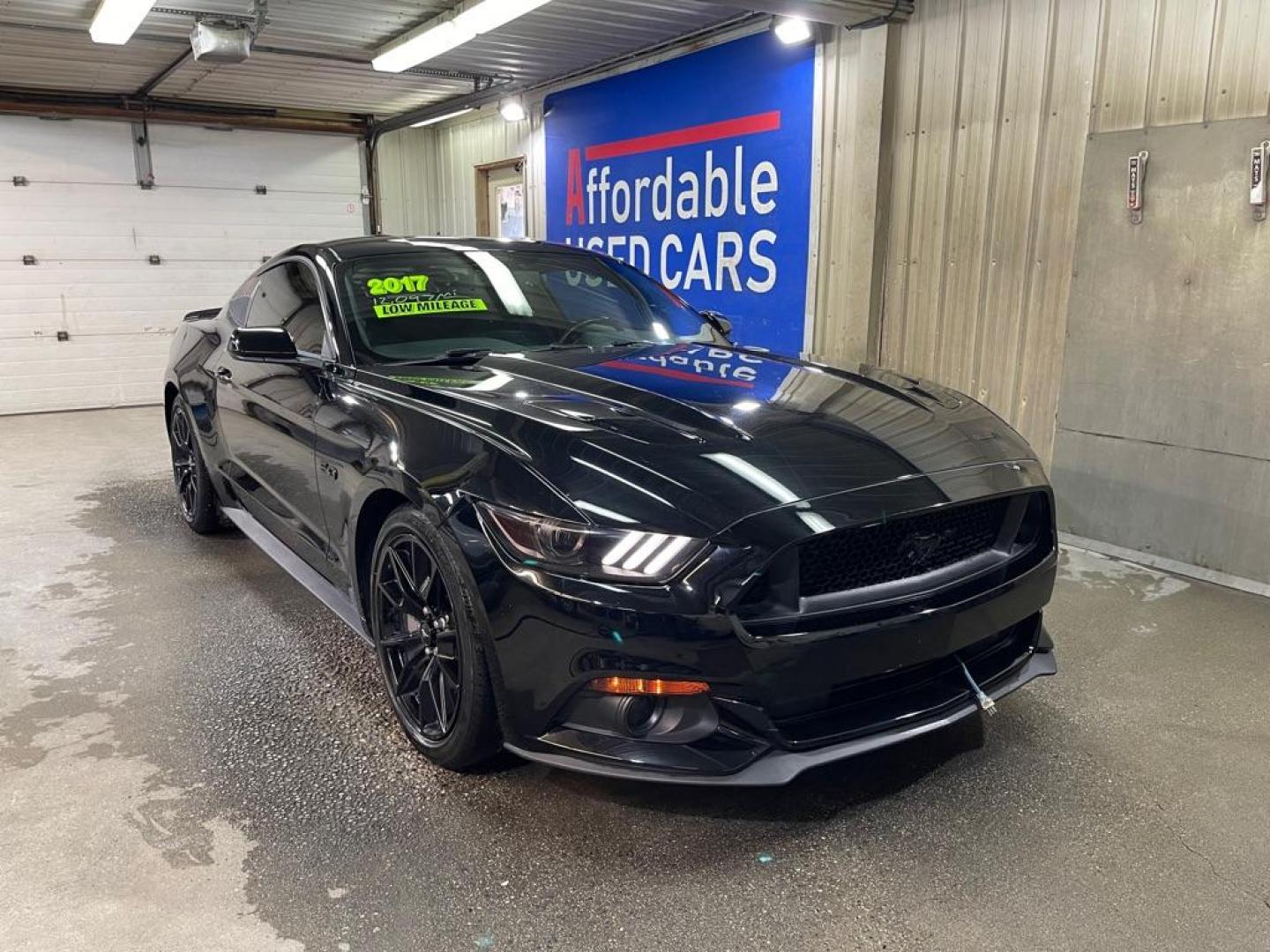 2017 BLACK FORD MUSTANG GT (1FA6P8CF2H5) with an 5.0L engine, Automatic transmission, located at 2525 S. Cushman, Fairbanks, AK, 99701, (907) 452-5707, 64.824036, -147.712311 - Photo#0