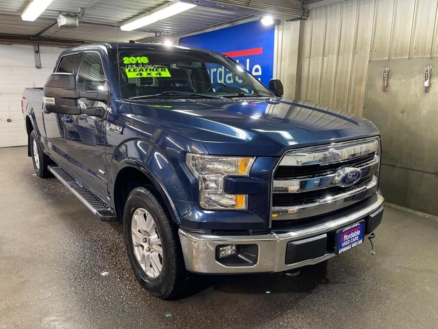 2016 BLUE FORD F150 SUPERCREW (1FTFW1EG6GF) with an 3.5L engine, Automatic transmission, located at 2525 S. Cushman, Fairbanks, AK, 99701, (907) 452-5707, 64.824036, -147.712311 - Photo#0