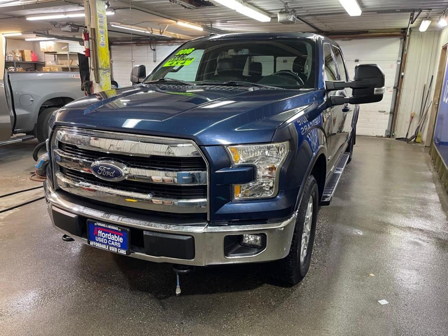 2016 BLUE FORD F150 SUPERCREW (1FTFW1EG6GF) with an 3.5L engine, Automatic transmission, located at 2525 S. Cushman, Fairbanks, AK, 99701, (907) 452-5707, 64.824036, -147.712311 - Photo#1