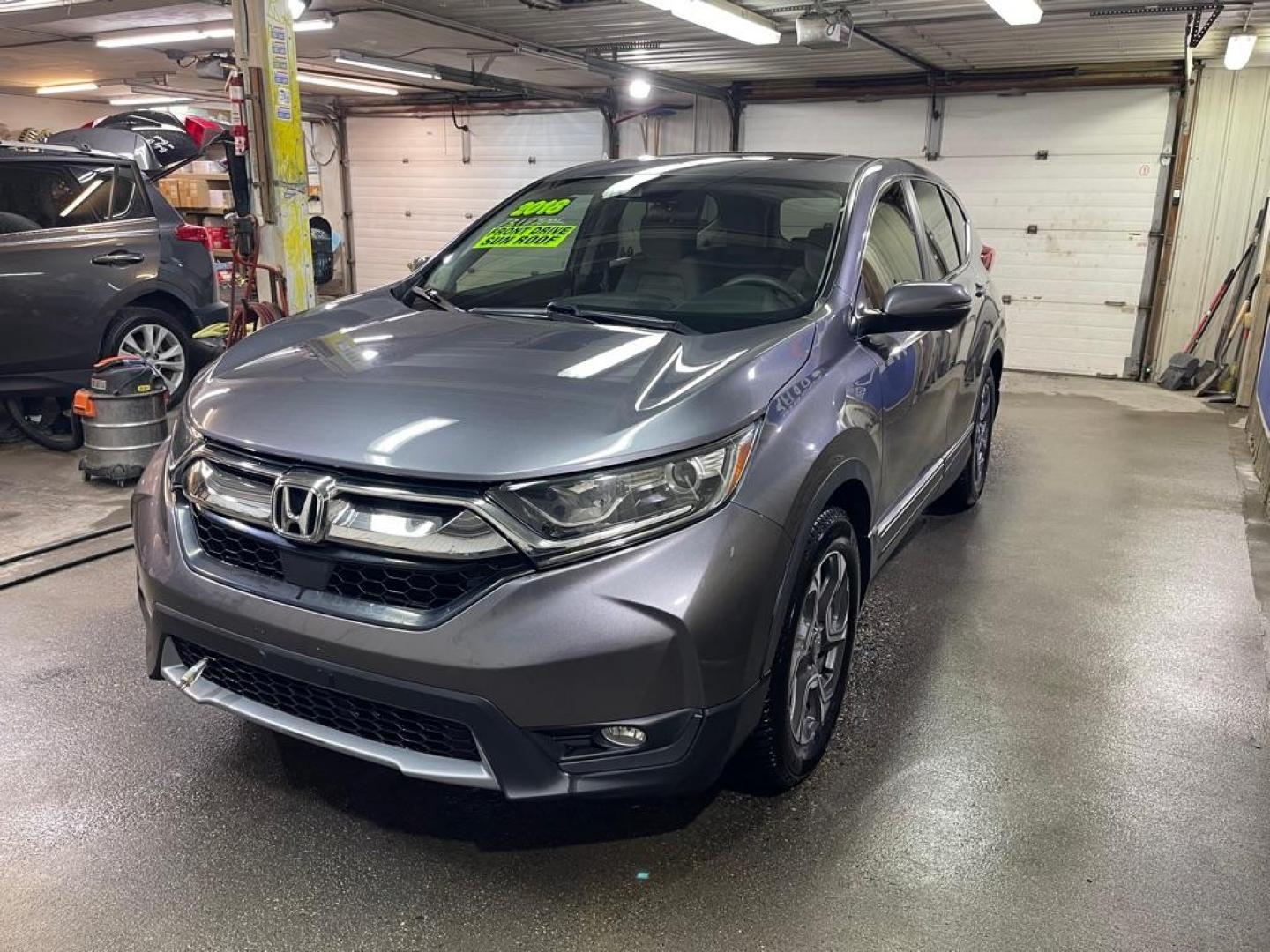 2018 GRAY HONDA CR-V EX (7FARW1H50JE) with an 1.5L engine, Continuously Variable transmission, located at 2525 S. Cushman, Fairbanks, AK, 99701, (907) 452-5707, 64.824036, -147.712311 - Photo#1