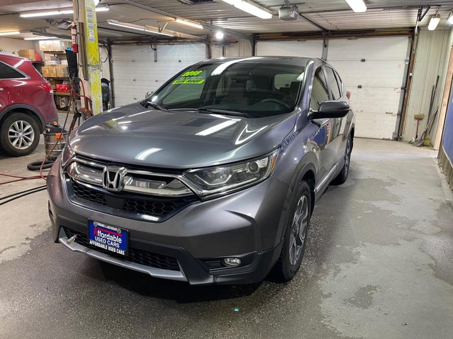 2018 SILVER HONDA CR-V EX (7FARW1H50JE) with an 1.5L engine, Continuously Variable transmission, located at 2525 S. Cushman, Fairbanks, AK, 99701, (907) 452-5707, 64.824036, -147.712311 - Photo#1