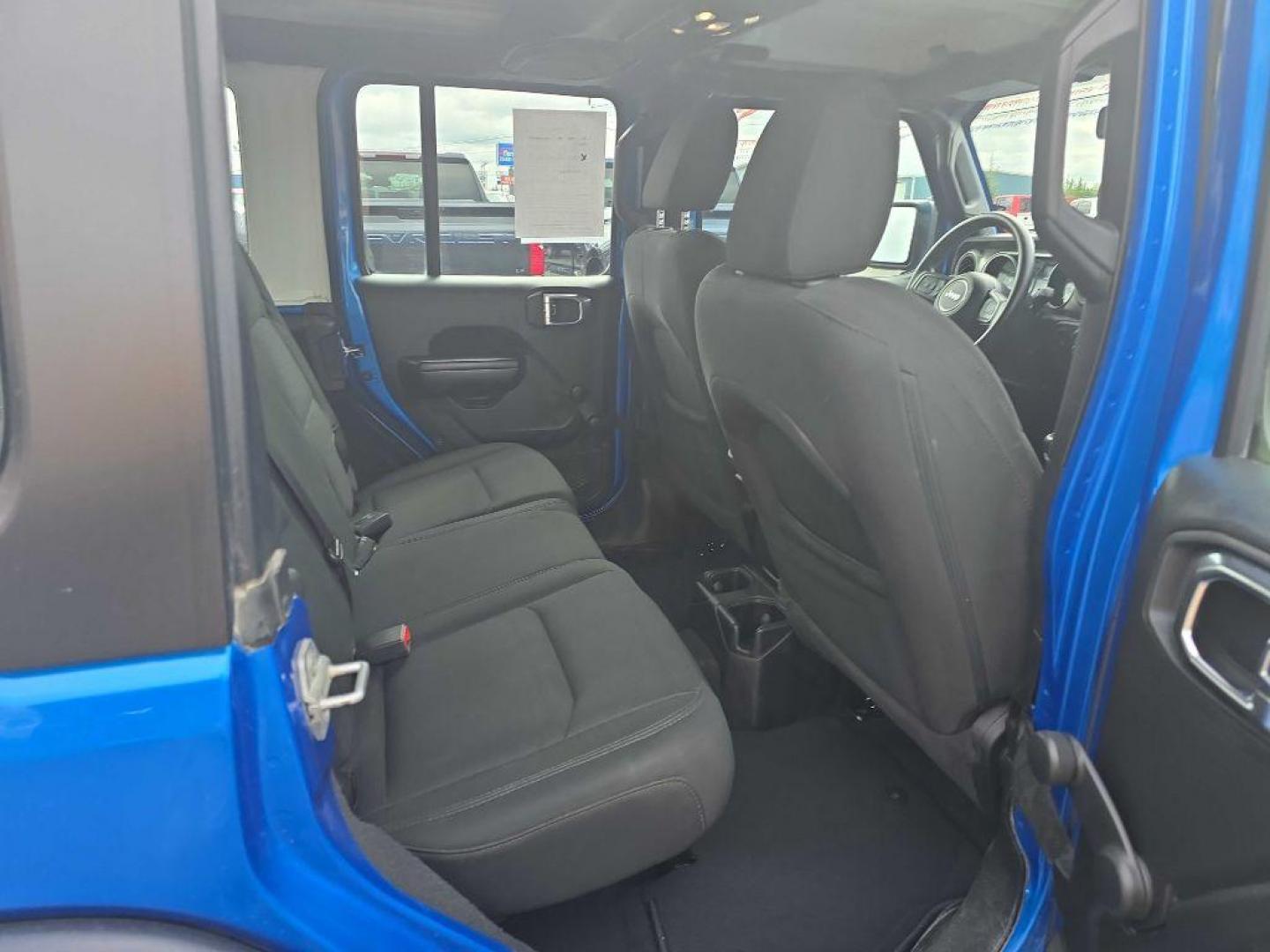 2021 BLUE JEEP WRANGLER UNLIMI SPORT (1C4HJXDG3MW) with an 3.6L engine, Automatic transmission, located at 2525 S. Cushman, Fairbanks, AK, 99701, (907) 452-5707, 64.824036, -147.712311 - Photo#4