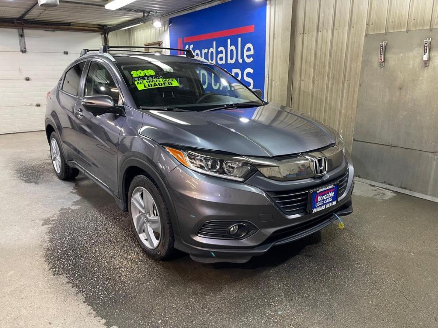 2019 GREY HONDA HR-V EX (3CZRU6H5XKM) with an 1.8L engine, Continuously Variable transmission, located at 2525 S. Cushman, Fairbanks, AK, 99701, (907) 452-5707, 64.824036, -147.712311 - Photo#0