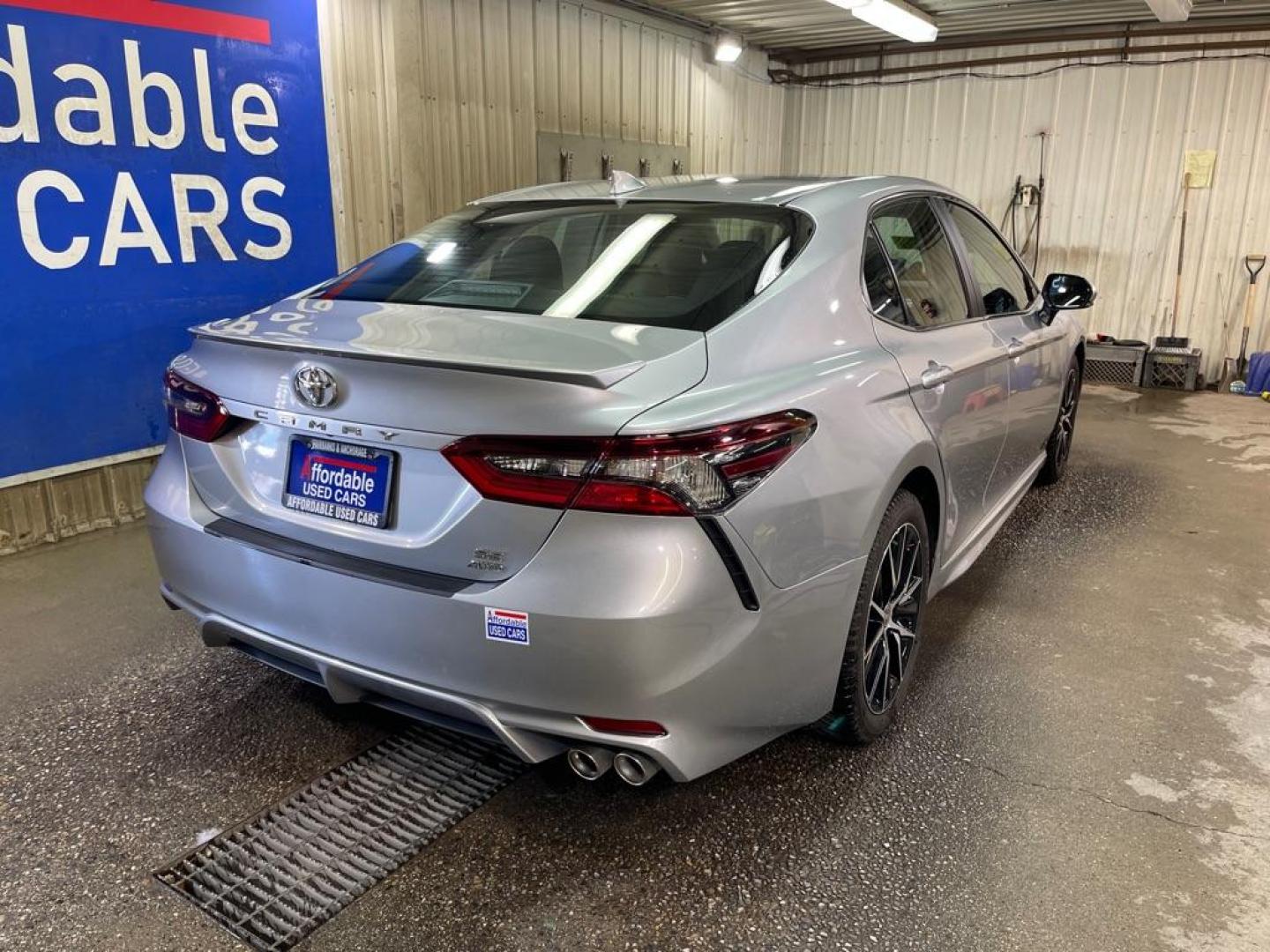 2023 SILVER TOYOTA CAMRY SE NIGHT SHADE (4T1T11BK3PU) with an 2.5L engine, Automatic transmission, located at 2525 S. Cushman, Fairbanks, AK, 99701, (907) 452-5707, 64.824036, -147.712311 - Photo#2