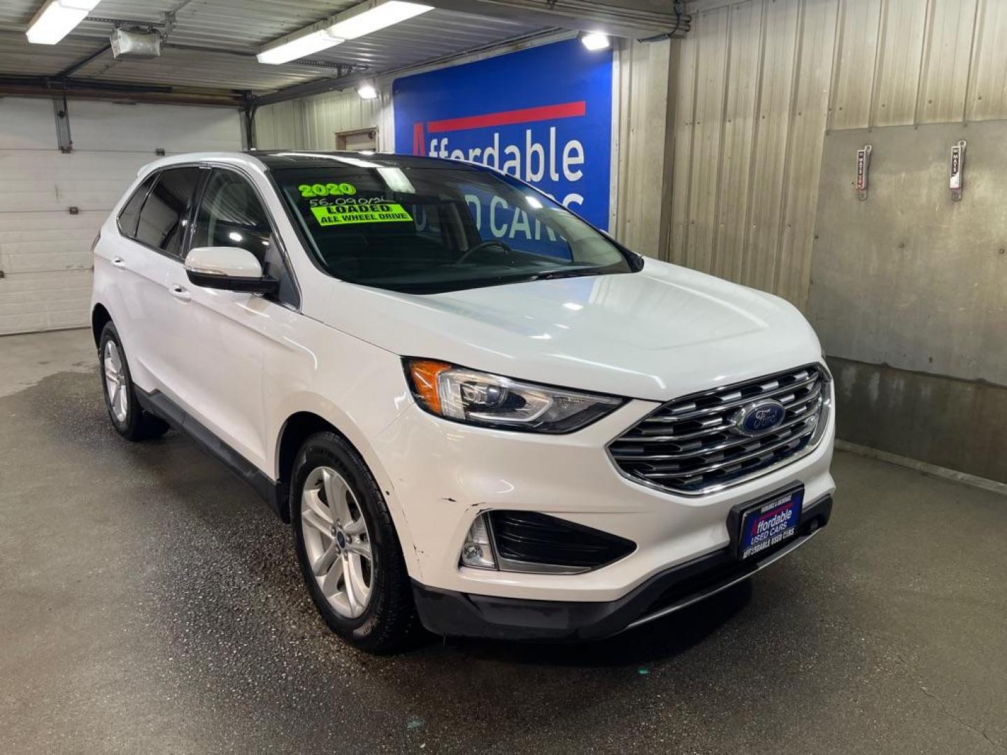 2020 WHITE FORD EDGE SEL (2FMPK4J9XLB) with an 2.0L engine, Automatic transmission, located at 2525 S. Cushman, Fairbanks, AK, 99701, (907) 452-5707, 64.824036, -147.712311 - Photo#0