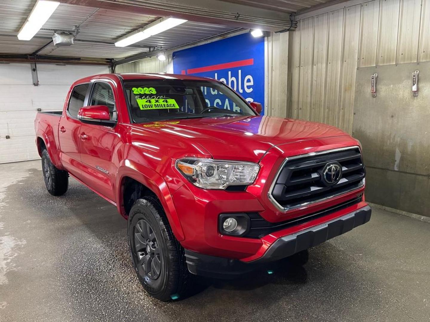 2023 RED TOYOTA TACOMA DOUBLE CAB (3TMDZ5BNXPM) with an 3.5L engine, Automatic transmission, located at 2525 S. Cushman, Fairbanks, AK, 99701, (907) 452-5707, 64.824036, -147.712311 - Photo#0