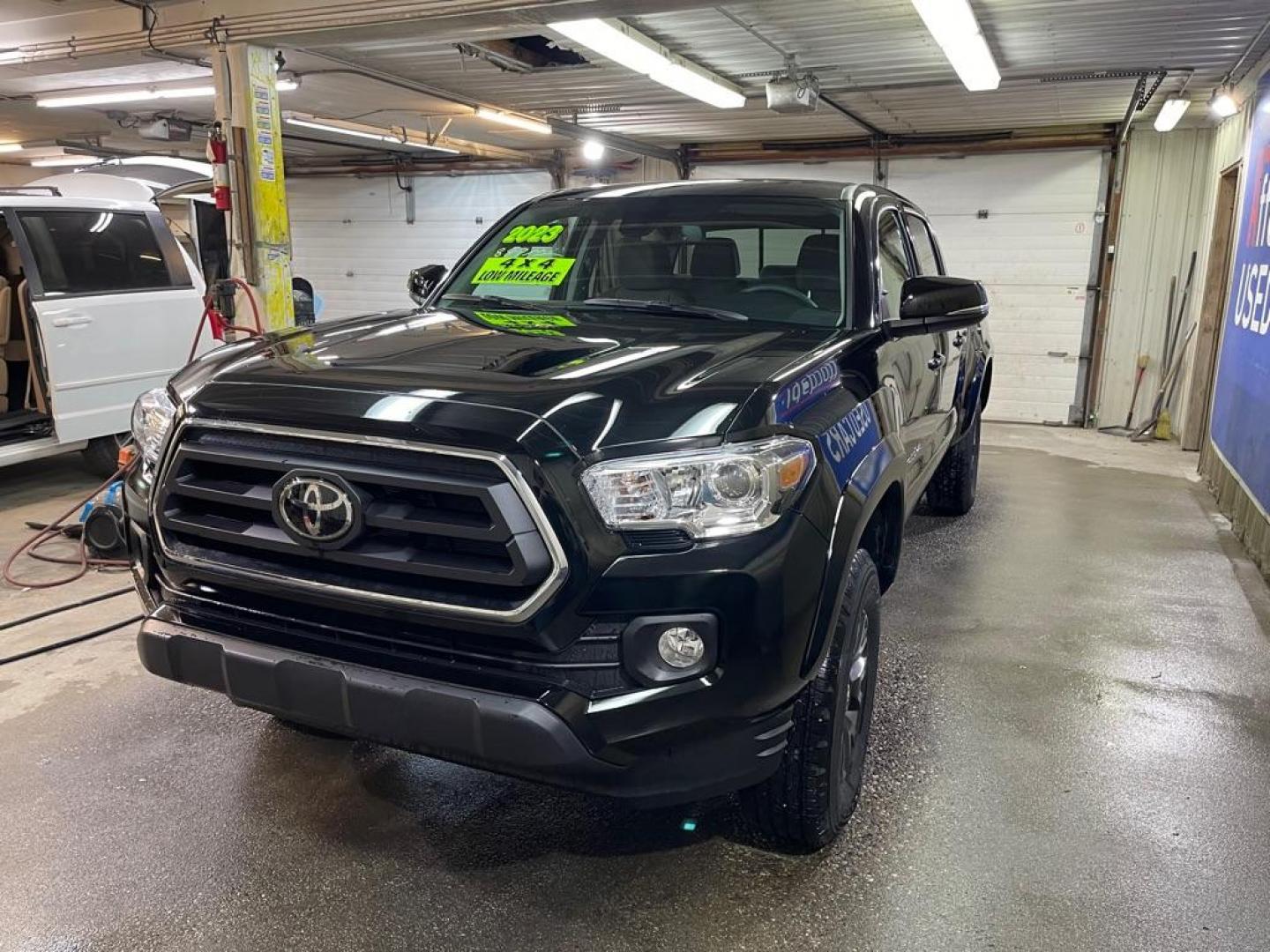 2023 BLACK TOYOTA TACOMA DOUBLE CAB (3TMDZ5BN0PM) with an 3.5L engine, Automatic transmission, located at 2525 S. Cushman, Fairbanks, AK, 99701, (907) 452-5707, 64.824036, -147.712311 - Photo#1