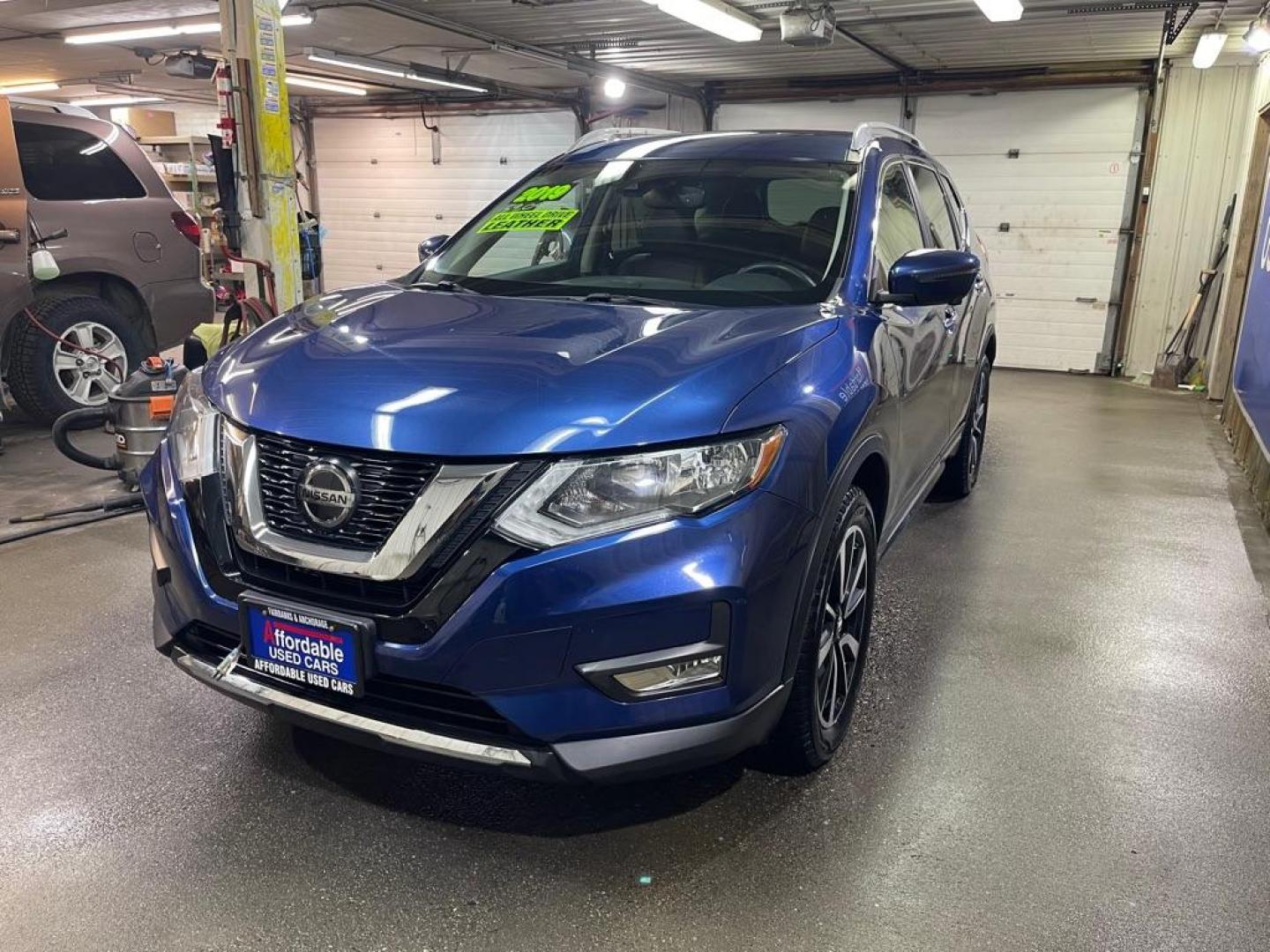 2019 BLUE NISSAN ROGUE S (5N1AT2MVXKC) with an 2.5L engine, Continuously Variable transmission, located at 2525 S. Cushman, Fairbanks, AK, 99701, (907) 452-5707, 64.824036, -147.712311 - Photo#1