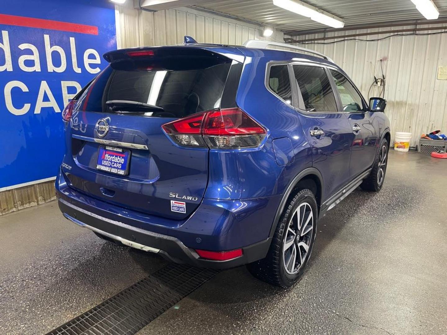 2019 BLUE NISSAN ROGUE S (5N1AT2MVXKC) with an 2.5L engine, Continuously Variable transmission, located at 2525 S. Cushman, Fairbanks, AK, 99701, (907) 452-5707, 64.824036, -147.712311 - Photo#2