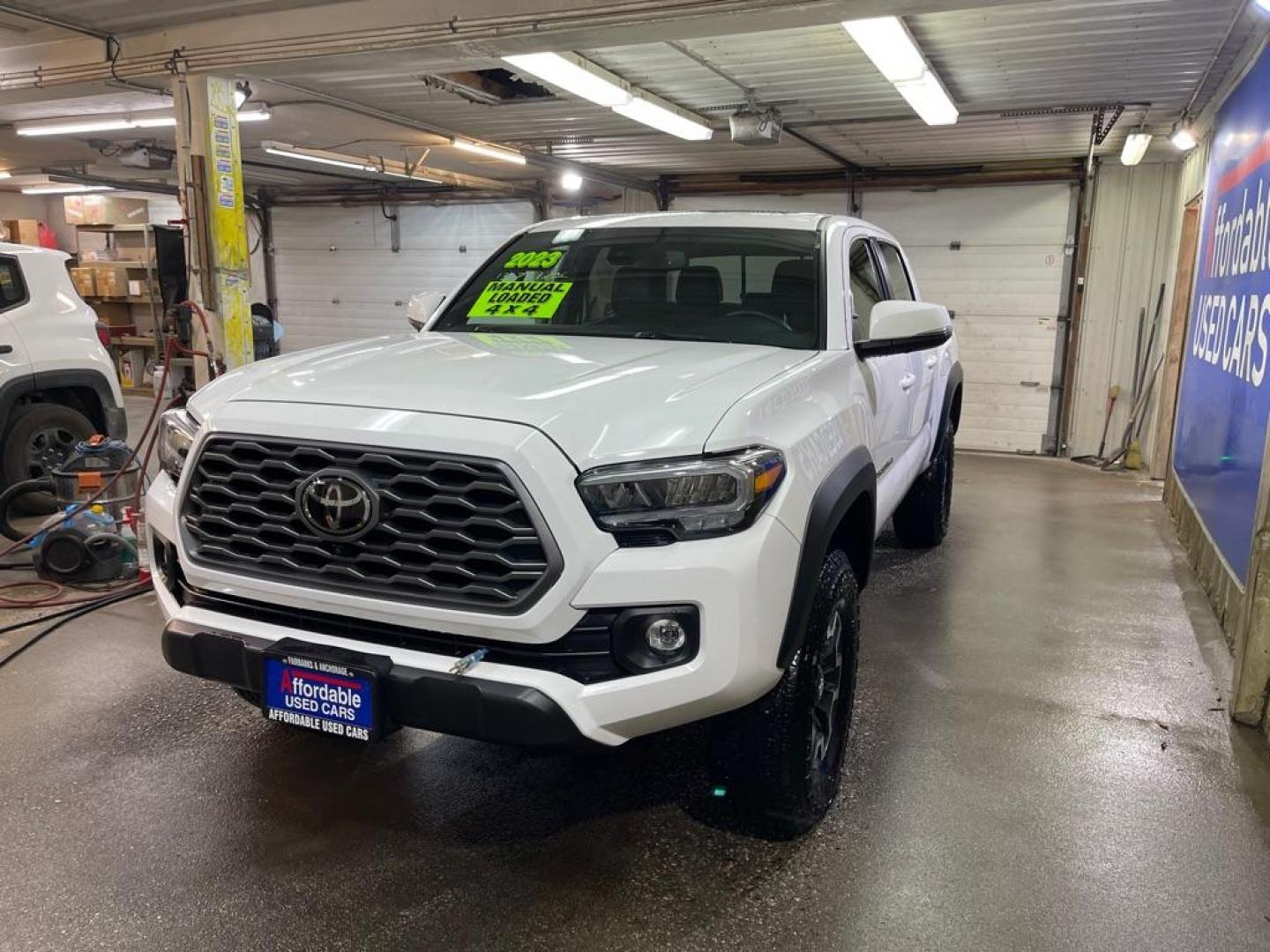 2023 WHITE TOYOTA TACOMA DOUBLE CAB (3TYCZ5AN7PT) with an 3.5L engine, Automatic transmission, located at 2525 S. Cushman, Fairbanks, AK, 99701, (907) 452-5707, 64.824036, -147.712311 - Photo#1