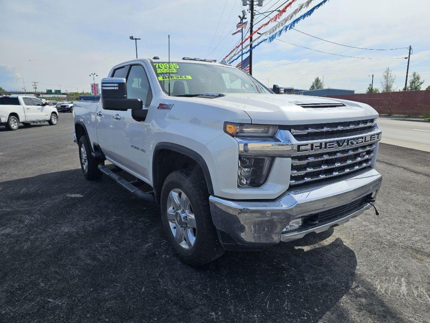 2023 WHITE CHEVROLET SILVERADO 2500 HEAVY DUTY LTZ (1GC5YPEY1PF) with an 6.6L engine, Automatic transmission, located at 2525 S. Cushman, Fairbanks, AK, 99701, (907) 452-5707, 64.824036, -147.712311 - Photo#1