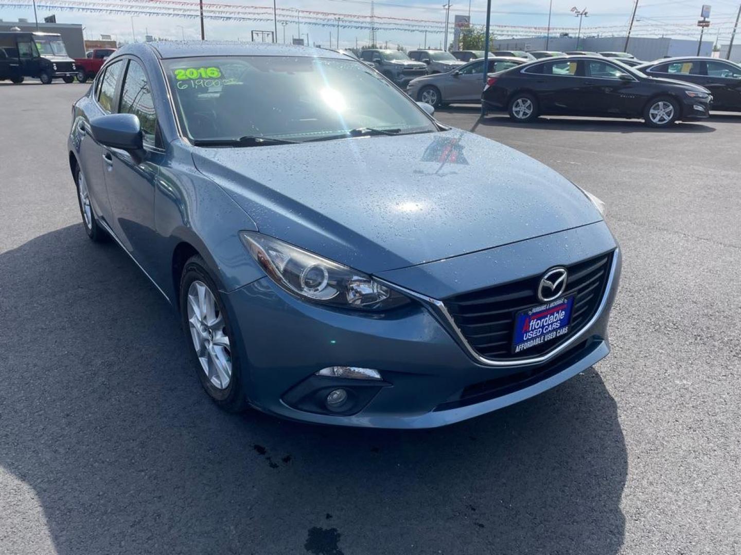 2016 BLUE MAZDA 3 GRAND TOURING (JM1BM1X77G1) with an 2.0L engine, Automatic transmission, located at 2525 S. Cushman, Fairbanks, AK, 99701, (907) 452-5707, 64.824036, -147.712311 - Photo#0