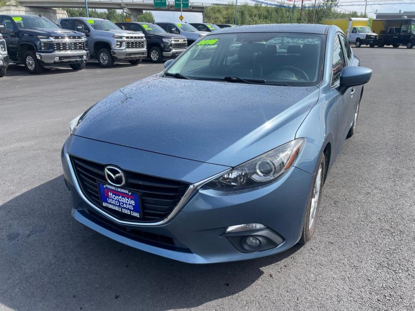 2016 BLUE MAZDA 3 GRAND TOURING (JM1BM1X77G1) with an 2.0L engine, Automatic transmission, located at 2525 S. Cushman, Fairbanks, AK, 99701, (907) 452-5707, 64.824036, -147.712311 - Photo#1