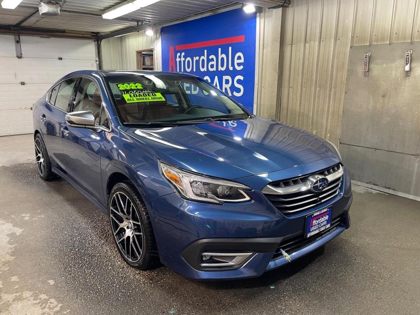 2022 BLUE SUBARU LEGACY TOURING XT (4S3BWGP60N3) with an 2.4L engine, Automatic transmission, located at 2525 S. Cushman, Fairbanks, AK, 99701, (907) 452-5707, 64.824036, -147.712311 - Photo#0