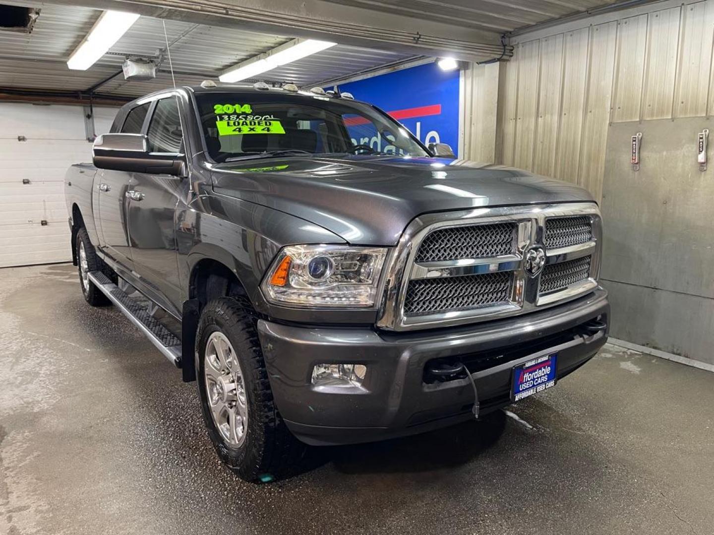 2014 GRAY RAM 2500 LONGHORN (3C6UR5PJ0EG) with an 6.4L engine, Automatic transmission, located at 2525 S. Cushman, Fairbanks, AK, 99701, (907) 452-5707, 64.824036, -147.712311 - Photo#0