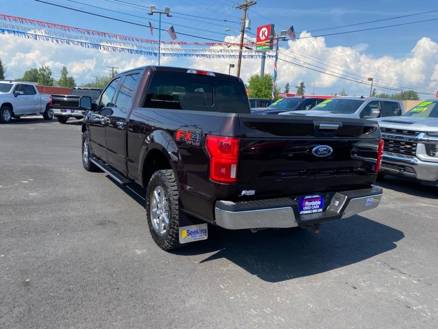 2019 MAROON FORD F150 SUPERCREW (1FTFW1E53KK) with an 5.0L engine, Automatic transmission, located at 2525 S. Cushman, Fairbanks, AK, 99701, (907) 452-5707, 64.824036, -147.712311 - Photo#3