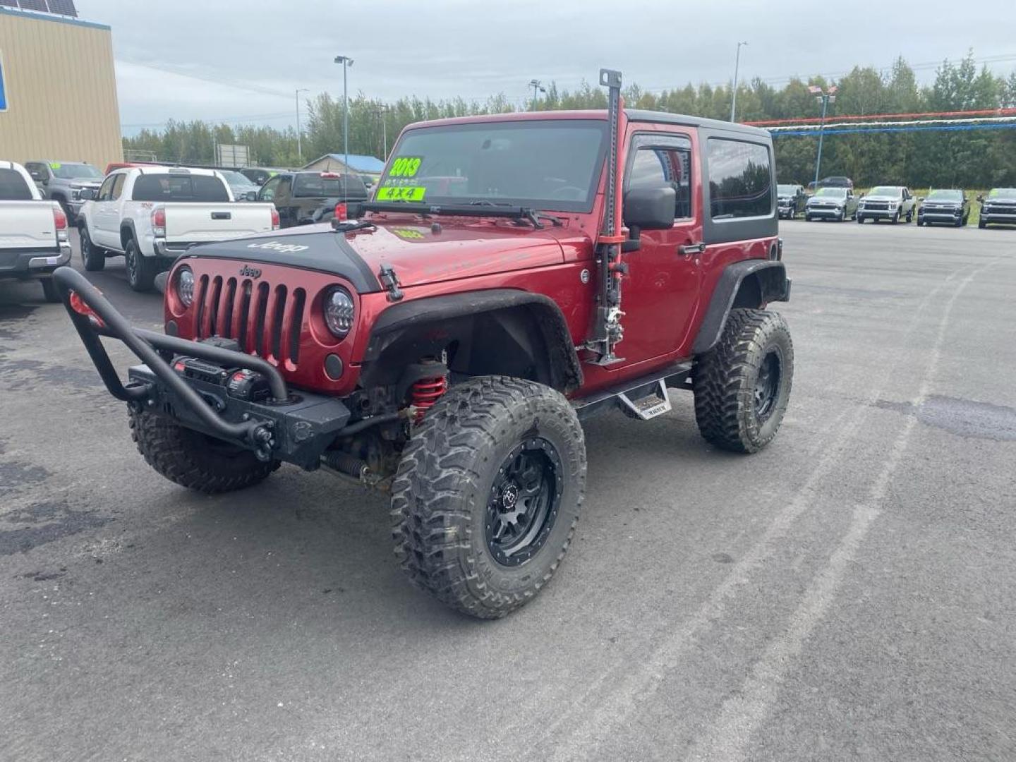 2013 RED JEEP WRANGLER RUBICON (1C4BJWCG5DL) with an 3.6L engine, 5-Speed Manual transmission, located at 2525 S. Cushman, Fairbanks, AK, 99701, (907) 452-5707, 64.824036, -147.712311 - Photo#0