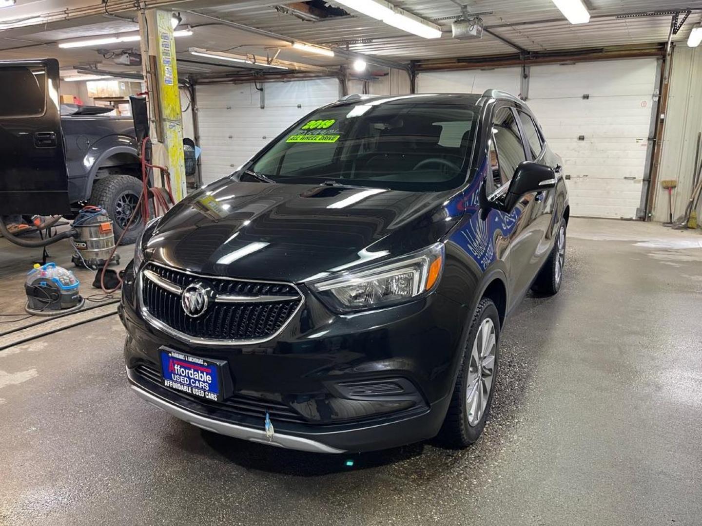 2019 BLACK BUICK ENCORE PREFERRED (KL4CJESB1KB) with an 1.4L engine, Automatic transmission, located at 2525 S. Cushman, Fairbanks, AK, 99701, (907) 452-5707, 64.824036, -147.712311 - Photo#1