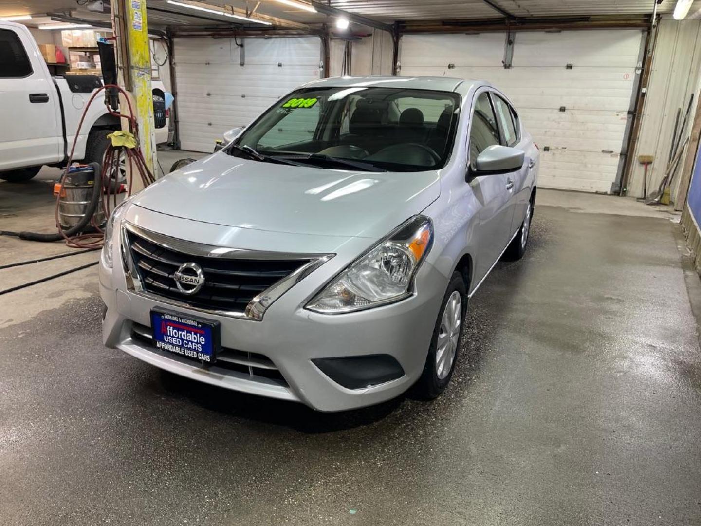 2019 SILVER NISSAN VERSA S (3N1CN7AP1KL) with an 1.6L engine, Continuously Variable transmission, located at 2525 S. Cushman, Fairbanks, AK, 99701, (907) 452-5707, 64.824036, -147.712311 - Photo#1