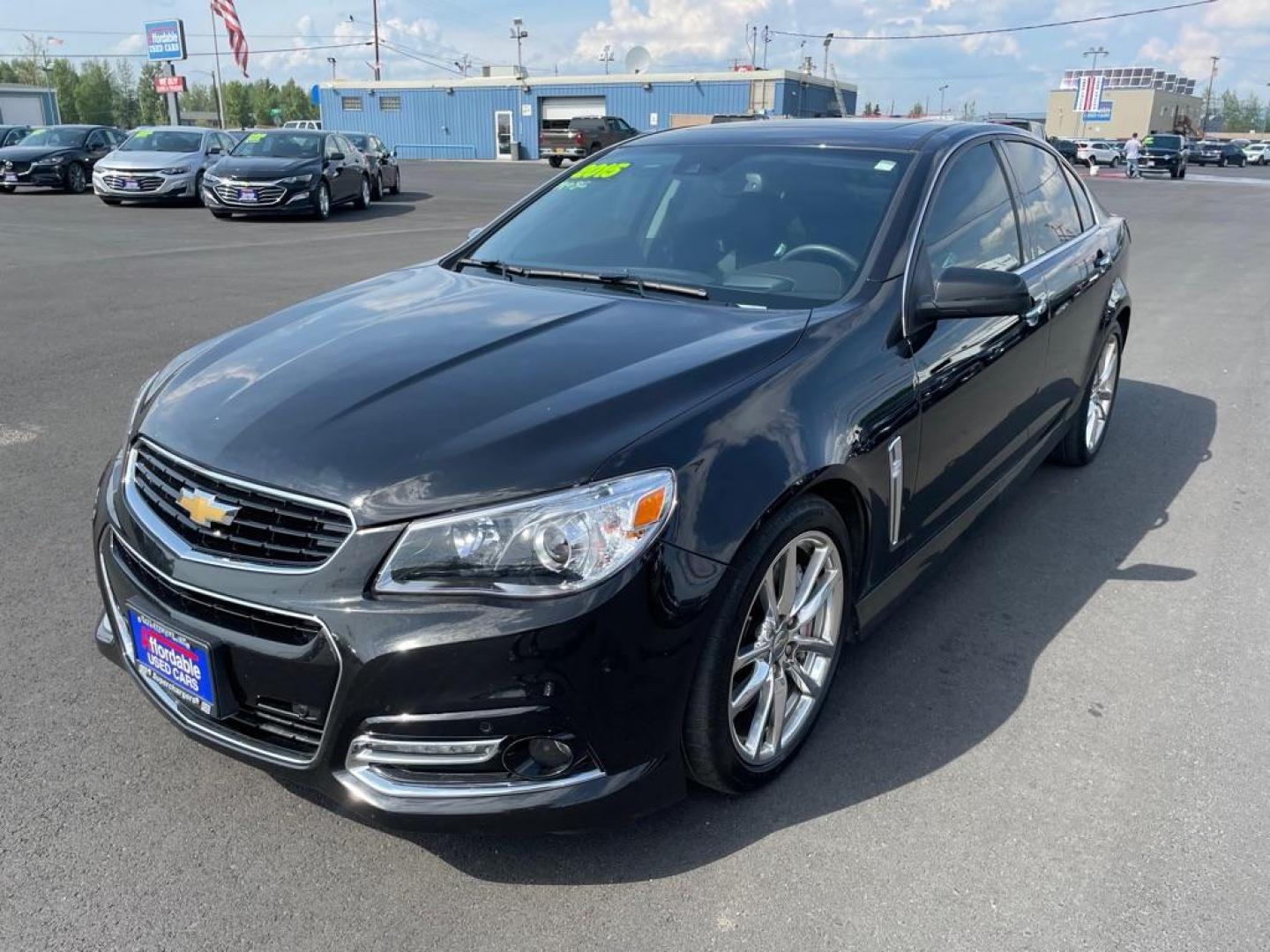 2015 BLACK CHEVROLET SS (6G3F15RW6FL) with an 6.2L engine, Automatic transmission, located at 2525 S. Cushman, Fairbanks, AK, 99701, (907) 452-5707, 64.824036, -147.712311 - Photo#1