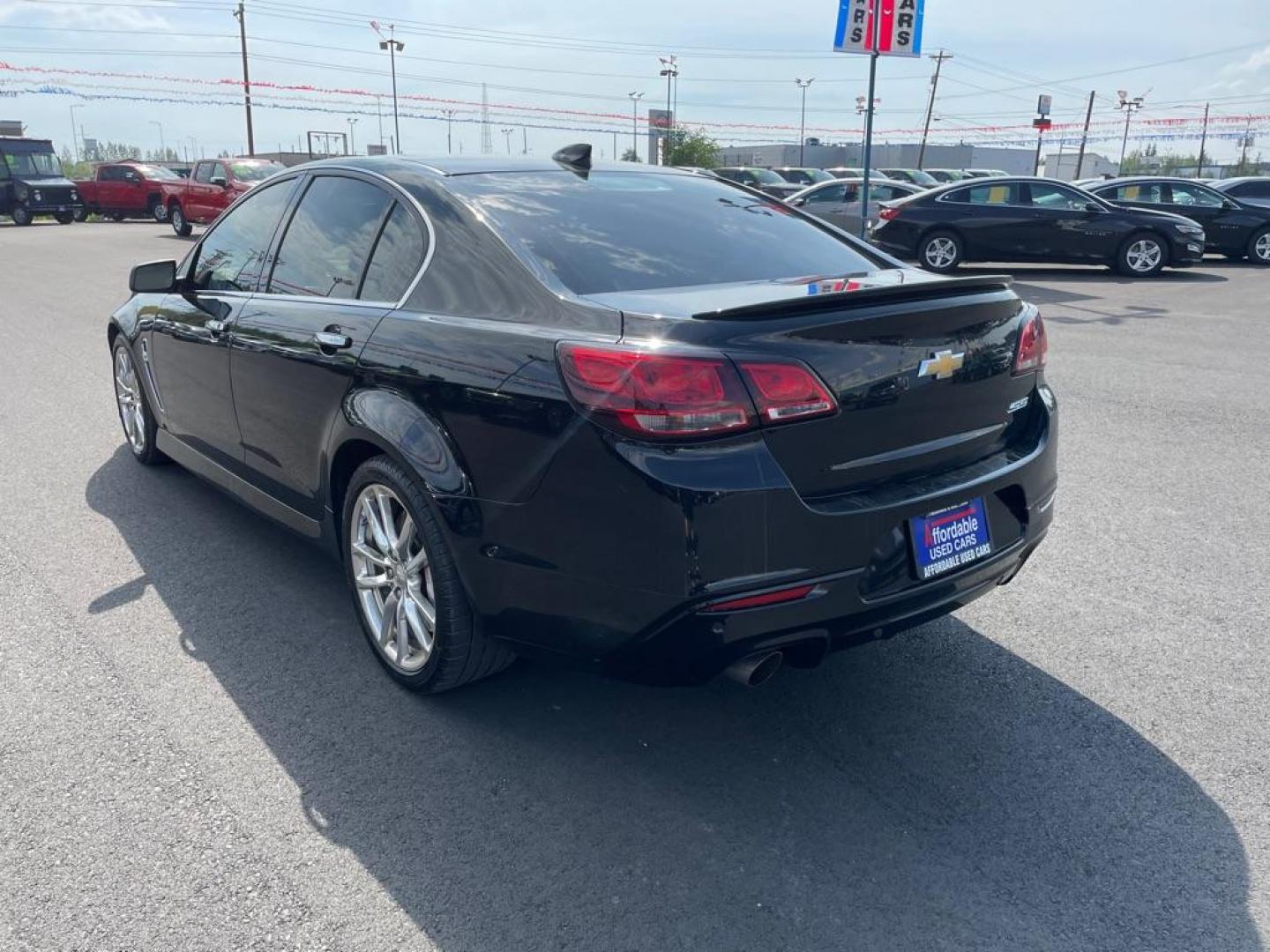 2015 BLACK CHEVROLET SS (6G3F15RW6FL) with an 6.2L engine, Automatic transmission, located at 2525 S. Cushman, Fairbanks, AK, 99701, (907) 452-5707, 64.824036, -147.712311 - Photo#2