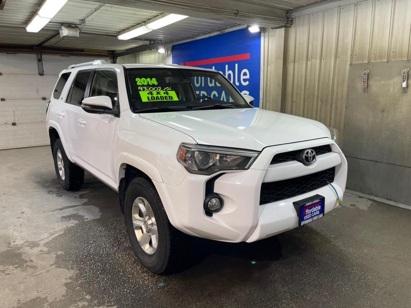 2014 WHITE TOYOTA 4RUNNER SR5 (JTEBU5JR3E5) with an 4.0L engine, Automatic transmission, located at 2525 S. Cushman, Fairbanks, AK, 99701, (907) 452-5707, 64.824036, -147.712311 - Photo#0