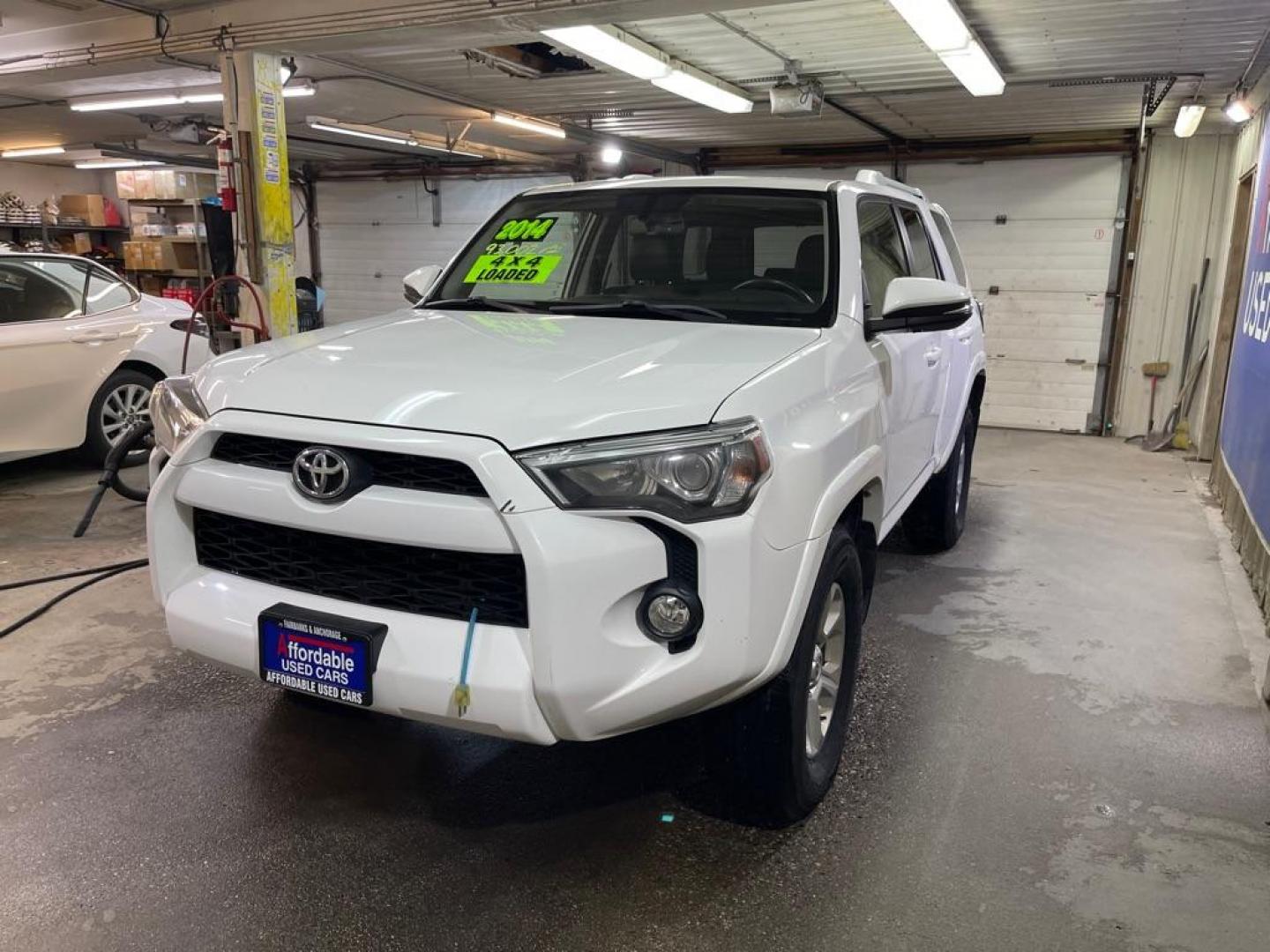 2014 WHITE TOYOTA 4RUNNER SR5 (JTEBU5JR3E5) with an 4.0L engine, Automatic transmission, located at 2525 S. Cushman, Fairbanks, AK, 99701, (907) 452-5707, 64.824036, -147.712311 - Photo#1