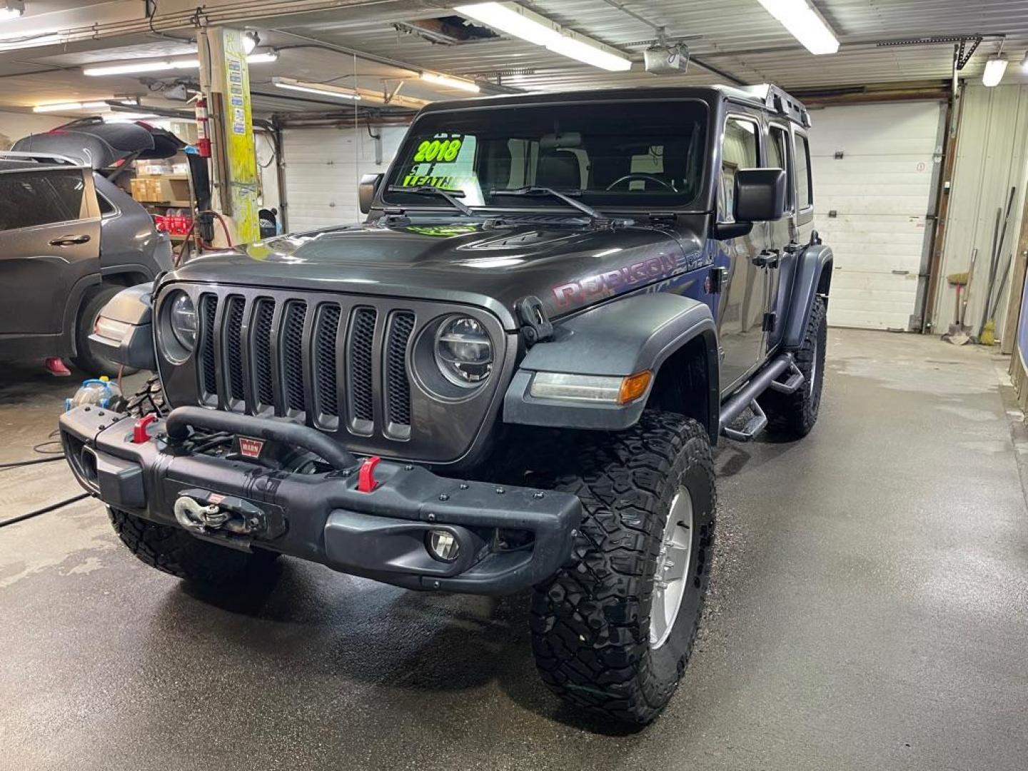 2018 GRAY JEEP WRANGLER UNLIMI RUBICON (1C4HJXFG3JW) with an 3.6L engine, Automatic transmission, located at 2525 S. Cushman, Fairbanks, AK, 99701, (907) 452-5707, 64.824036, -147.712311 - Photo#1