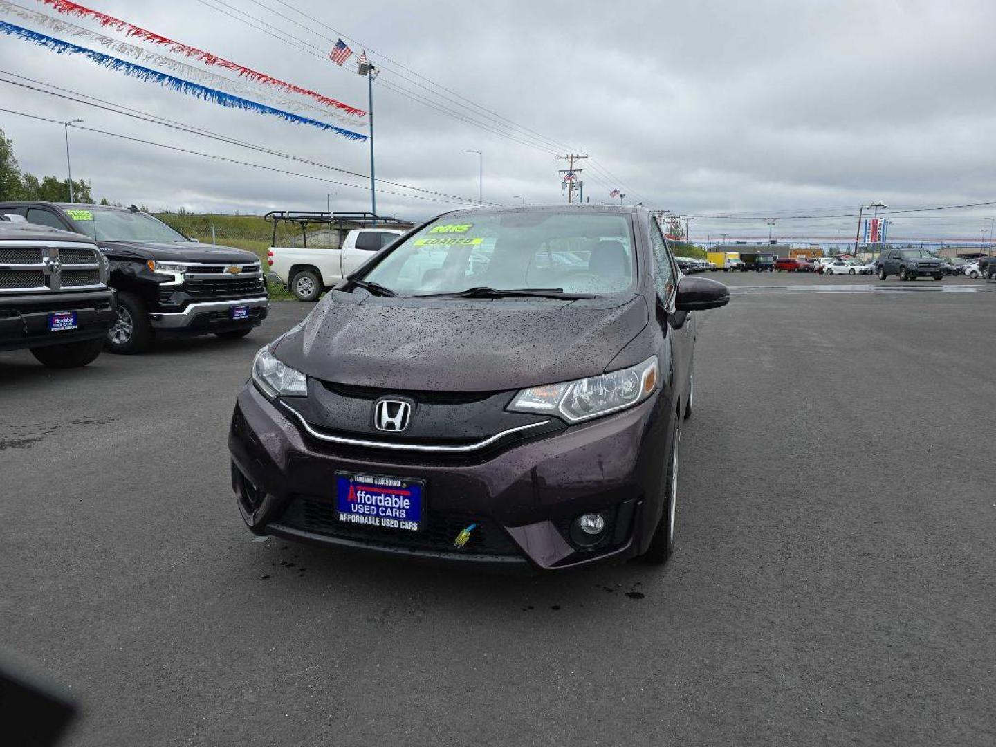 2015 PURPLE HONDA FIT EX (3HGGK5H82FM) with an 1.5L engine, Continuously Variable transmission, located at 2525 S. Cushman, Fairbanks, AK, 99701, (907) 452-5707, 64.824036, -147.712311 - Photo#2