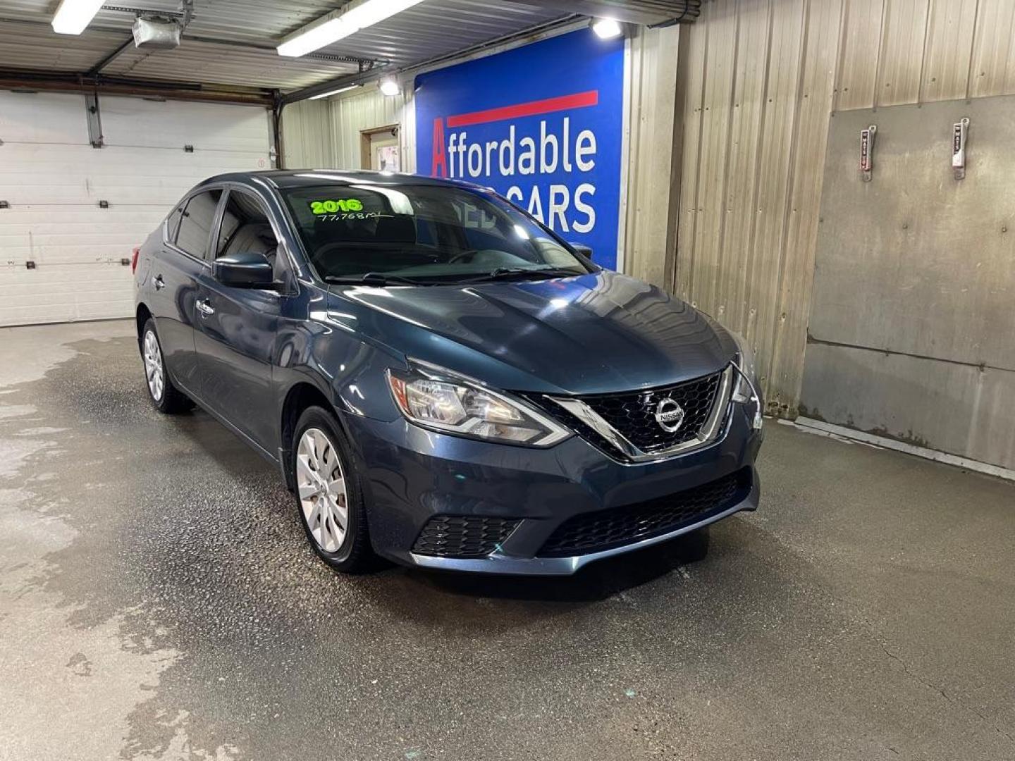 2016 BLUE NISSAN SENTRA S (3N1AB7AP4GL) with an 1.8L engine, Continuously Variable transmission, located at 2525 S. Cushman, Fairbanks, AK, 99701, (907) 452-5707, 64.824036, -147.712311 - Photo#0