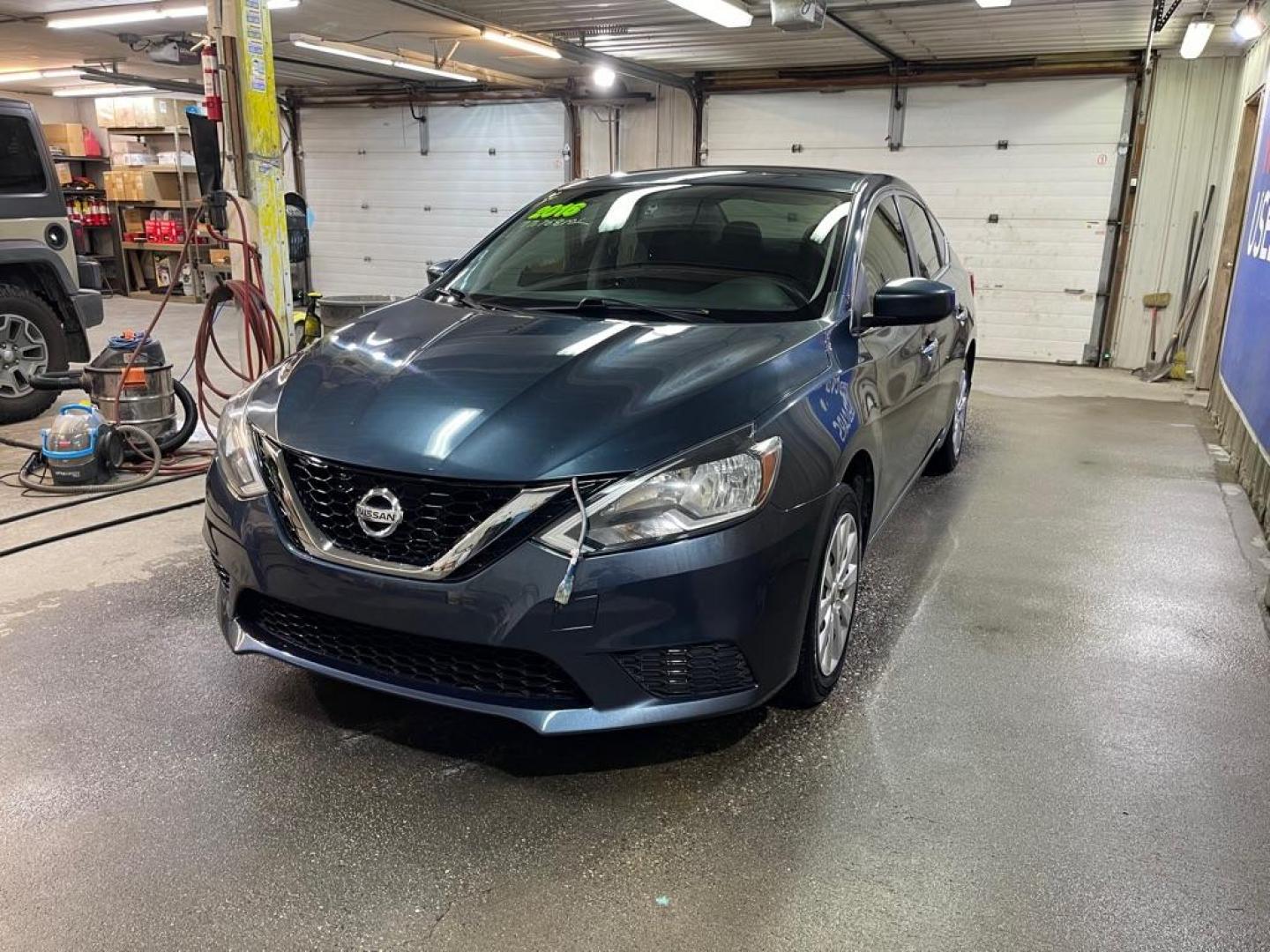 2016 BLUE NISSAN SENTRA S (3N1AB7AP4GL) with an 1.8L engine, Continuously Variable transmission, located at 2525 S. Cushman, Fairbanks, AK, 99701, (907) 452-5707, 64.824036, -147.712311 - Photo#1