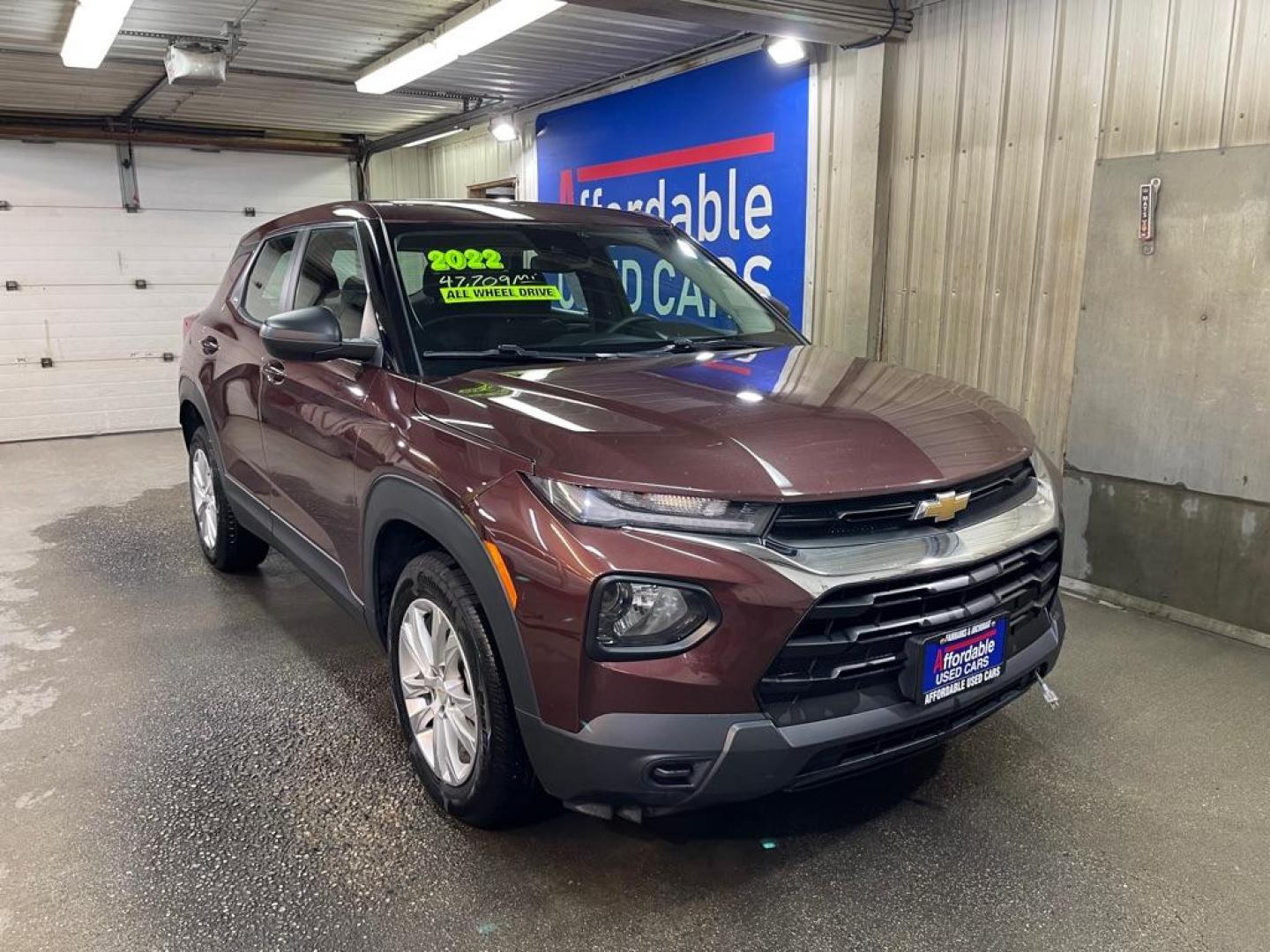 2022 RED CHEVROLET TRAILBLAZER LS (KL79MNSLXNB) with an 1.3L engine, Automatic transmission, located at 2525 S. Cushman, Fairbanks, AK, 99701, (907) 452-5707, 64.824036, -147.712311 - Photo#0