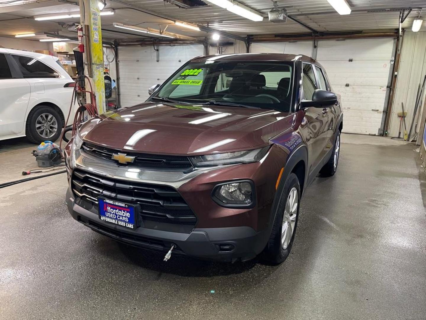 2022 RED CHEVROLET TRAILBLAZER LS (KL79MNSLXNB) with an 1.3L engine, Automatic transmission, located at 2525 S. Cushman, Fairbanks, AK, 99701, (907) 452-5707, 64.824036, -147.712311 - Photo#1