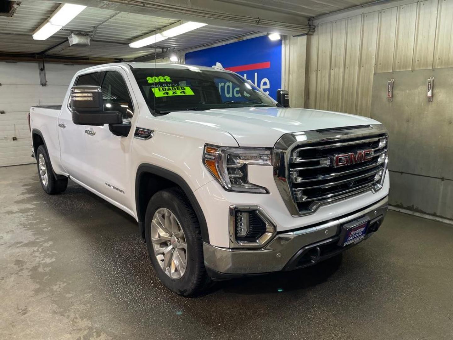 2022 WHITE GMC SIERRA LIMITED 1500 SLT (3GTU9DEL9NG) with an 6.2L engine, Automatic transmission, located at 2525 S. Cushman, Fairbanks, AK, 99701, (907) 452-5707, 64.824036, -147.712311 - Photo#0