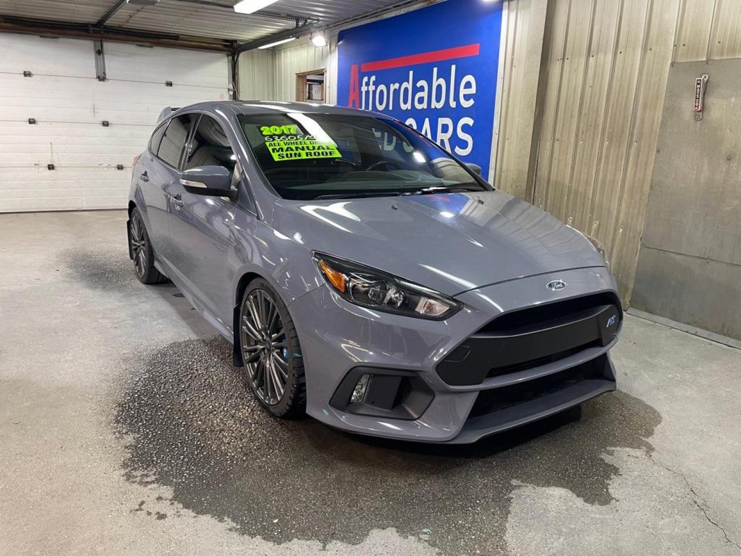 2017 GRAY FORD FOCUS RS (WF0DP3TH7H4) with an 2.3L engine, 6-Speed Manual transmission, located at 2525 S. Cushman, Fairbanks, AK, 99701, (907) 452-5707, 64.824036, -147.712311 - Photo#0