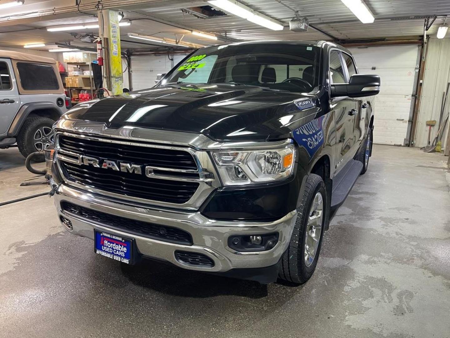 2020 BLACK RAM 1500 BIG HORN/LONE S (1C6RRFFG5LN) with an 3.6L engine, Automatic transmission, located at 2525 S. Cushman, Fairbanks, AK, 99701, (907) 452-5707, 64.824036, -147.712311 - Photo#1