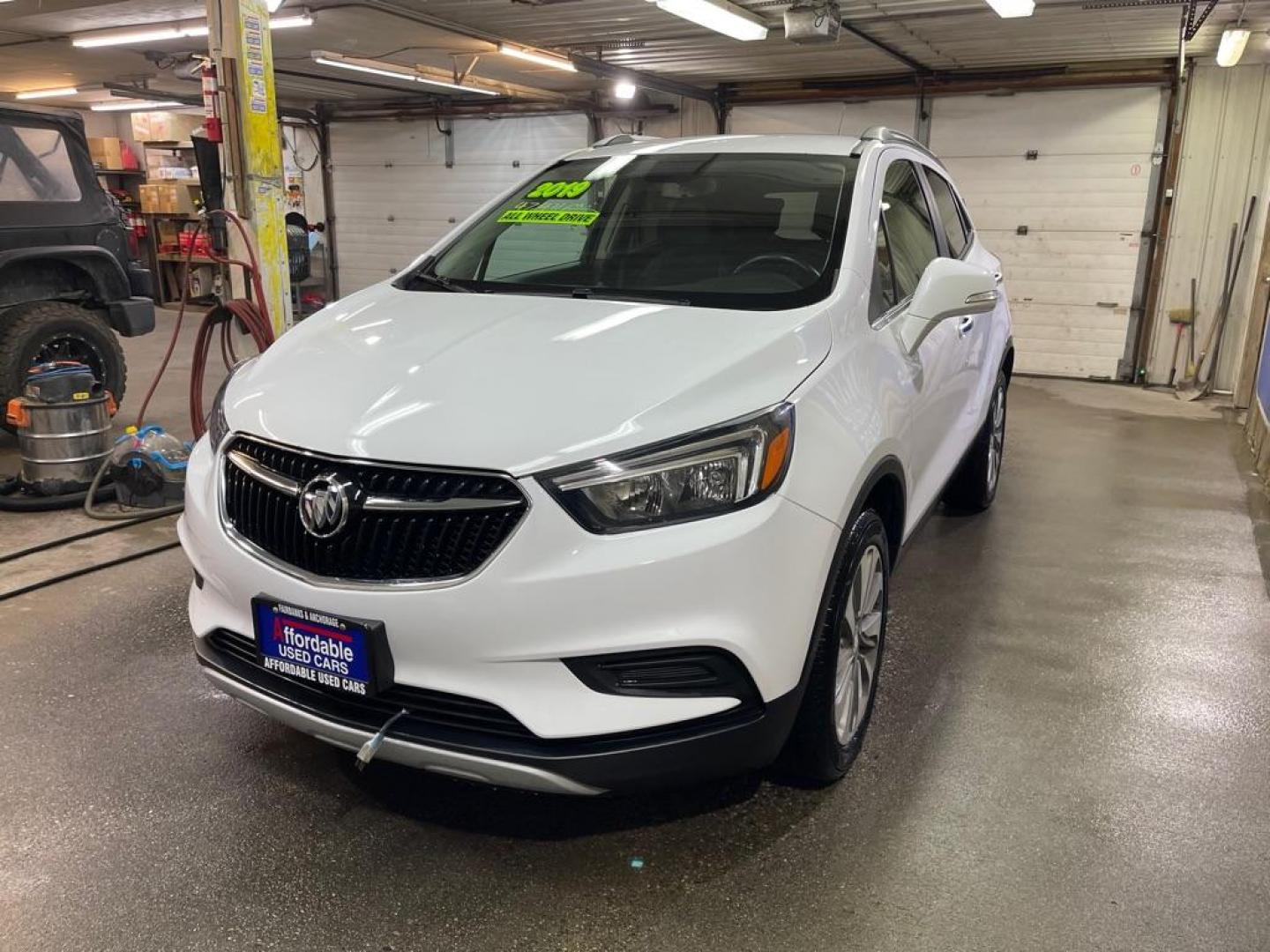 2019 WHITE BUICK ENCORE PREFERRED (KL4CJESB1KB) with an 1.4L engine, Automatic transmission, located at 2525 S. Cushman, Fairbanks, AK, 99701, (907) 452-5707, 64.824036, -147.712311 - Photo#1