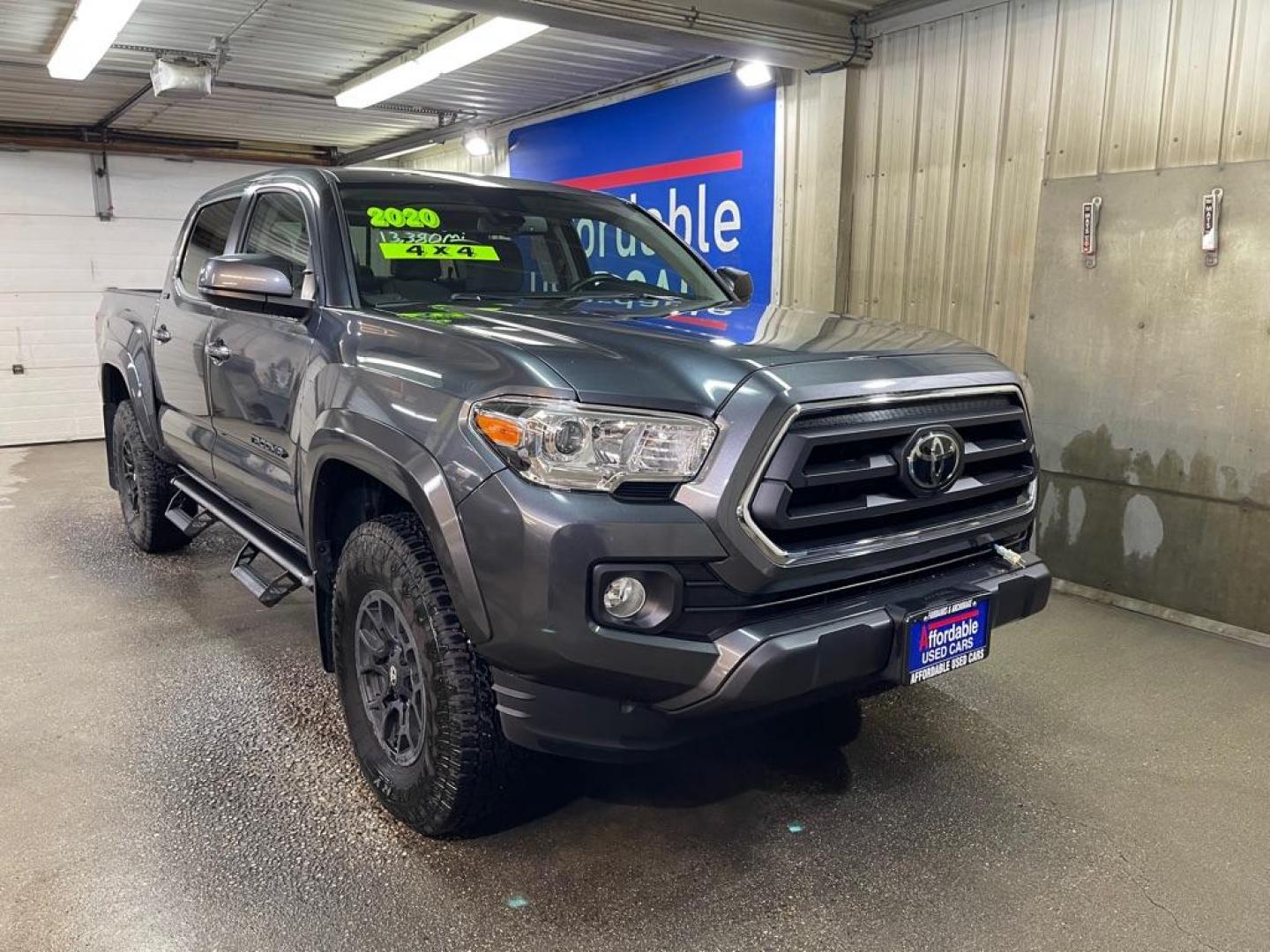 2020 GREY TOYOTA TACOMA DOUBLE CAB (3TMCZ5AN3LM) with an 3.5L engine, Automatic transmission, located at 2525 S. Cushman, Fairbanks, AK, 99701, (907) 452-5707, 64.824036, -147.712311 - Photo#0