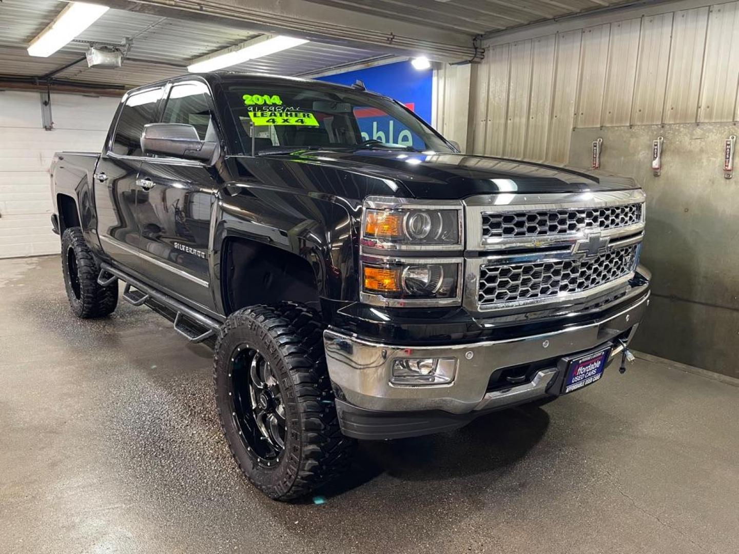 2014 BLACK CHEVROLET SILVERADO 1500 LTZ (3GCUKSEC2EG) with an 5.3L engine, Automatic transmission, located at 2525 S. Cushman, Fairbanks, AK, 99701, (907) 452-5707, 64.824036, -147.712311 - Photo#0