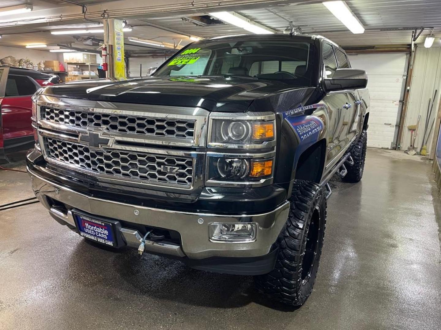 2014 BLACK CHEVROLET SILVERADO 1500 LTZ (3GCUKSEC2EG) with an 5.3L engine, Automatic transmission, located at 2525 S. Cushman, Fairbanks, AK, 99701, (907) 452-5707, 64.824036, -147.712311 - Photo#1