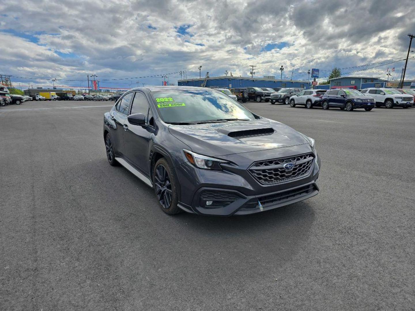 2022 BLACK SUBARU WRX PREMIUM (JF1VBAF65N9) with an 2.5L engine, Manual transmission, located at 2525 S. Cushman, Fairbanks, AK, 99701, (907) 452-5707, 64.824036, -147.712311 - Photo#4