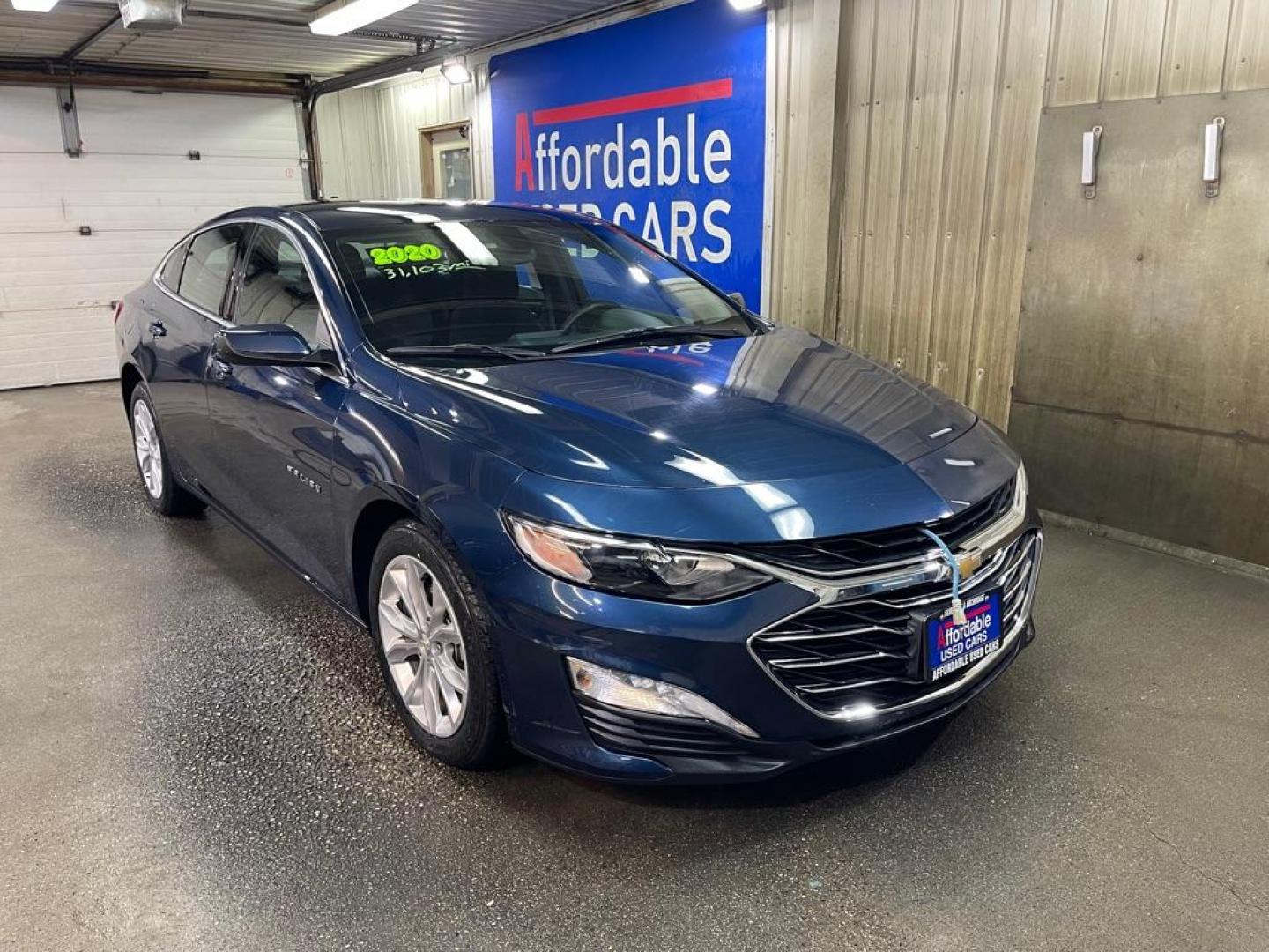 2020 BLUE CHEVROLET MALIBU LT (1G1ZD5ST4LF) with an 1.5L engine, Continuously Variable transmission, located at 2525 S. Cushman, Fairbanks, AK, 99701, (907) 452-5707, 64.824036, -147.712311 - Photo#0