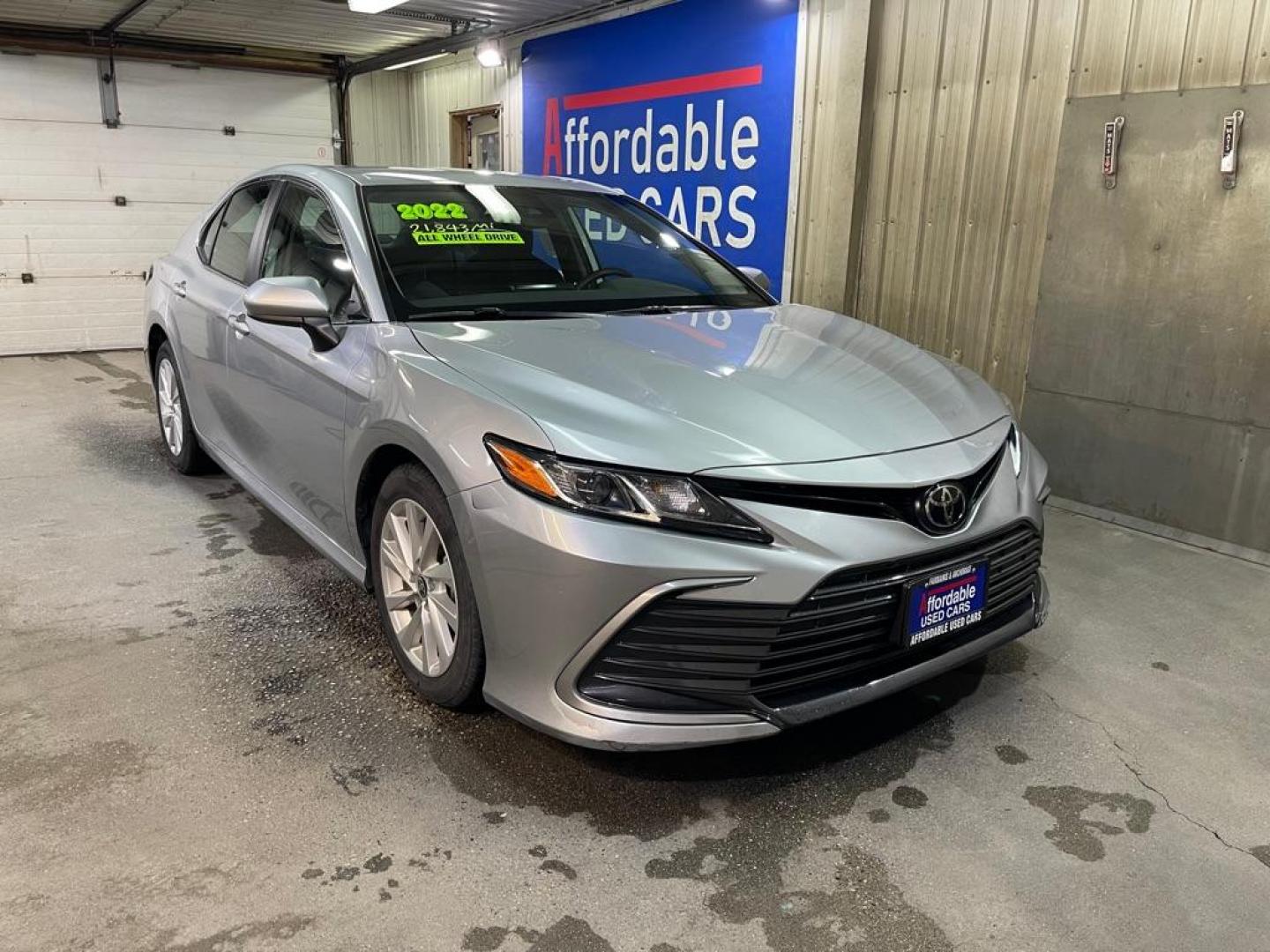 2022 SILVER TOYOTA CAMRY AWD LE LE (4T1C11BK1NU) with an 2.5L engine, Automatic transmission, located at 2525 S. Cushman, Fairbanks, AK, 99701, (907) 452-5707, 64.824036, -147.712311 - Photo#0