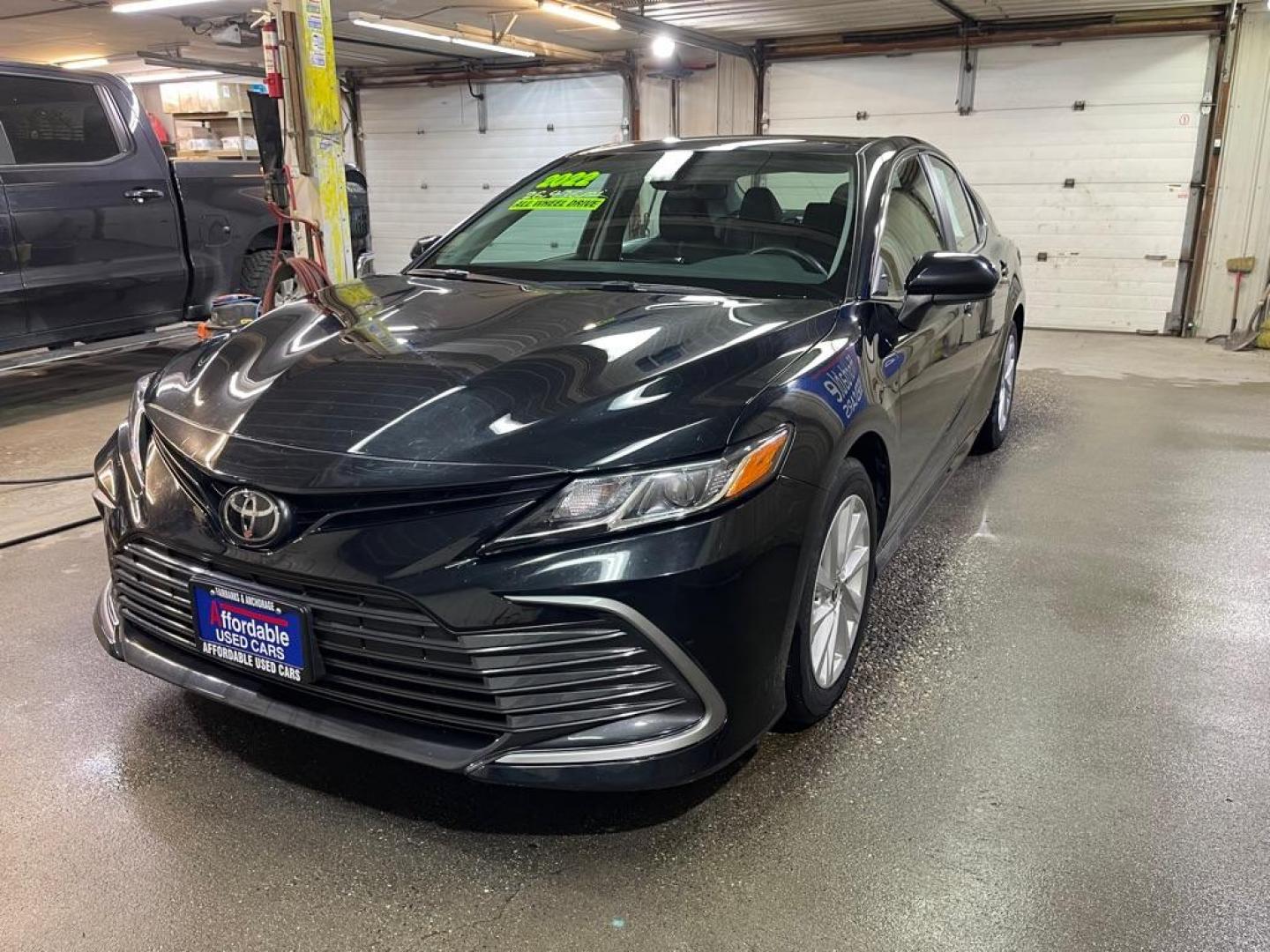 2022 BLUE TOYOTA CAMRY LE (4T1C11BK0NU) with an 2.5L engine, Automatic transmission, located at 2525 S. Cushman, Fairbanks, AK, 99701, (907) 452-5707, 64.824036, -147.712311 - Photo#1