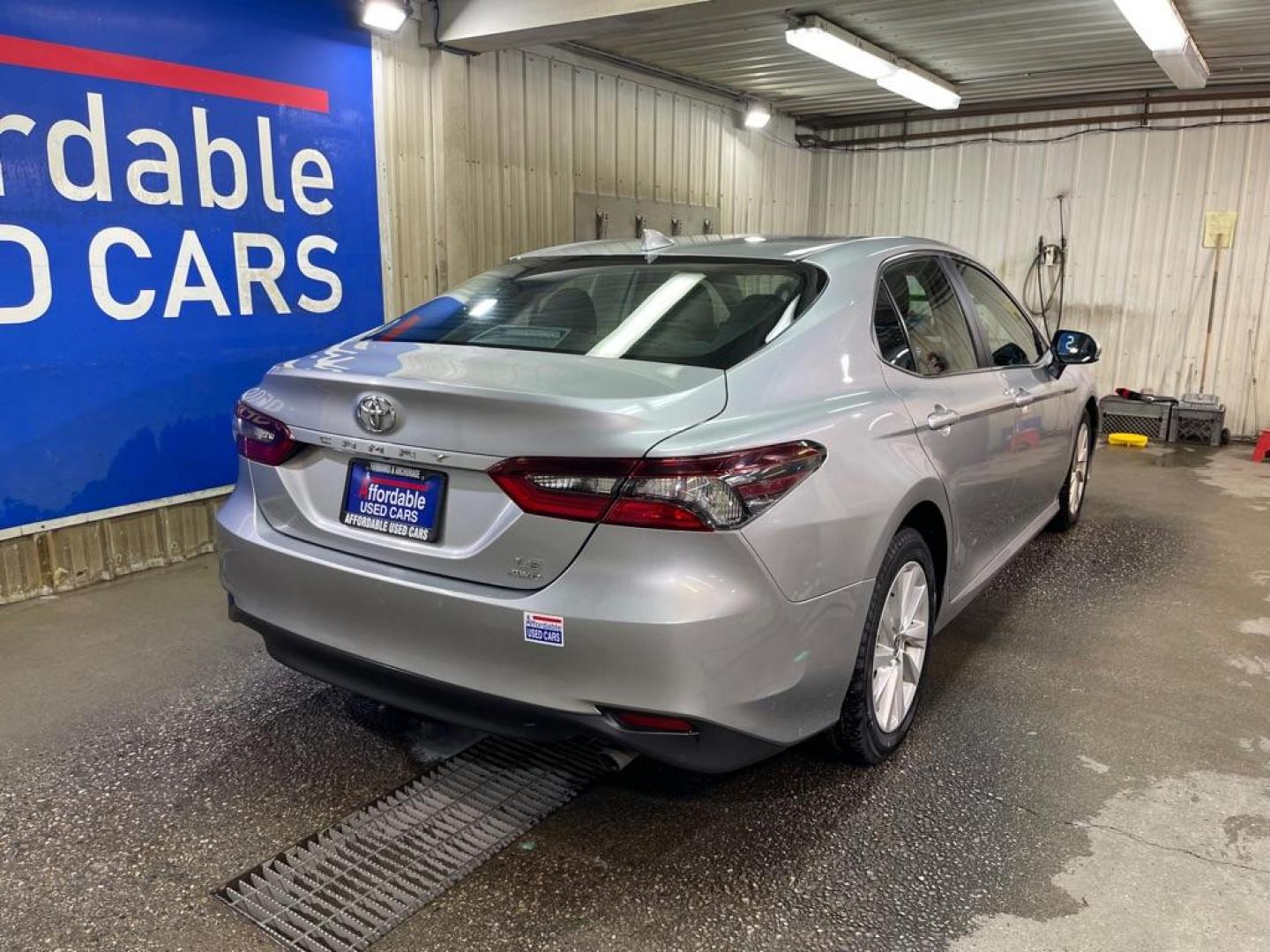 2022 SILVER TOYOTA CAMRY AWD LE LE (4T1C11BK2NU) with an 2.5L engine, Automatic transmission, located at 2525 S. Cushman, Fairbanks, AK, 99701, (907) 452-5707, 64.824036, -147.712311 - Photo#2