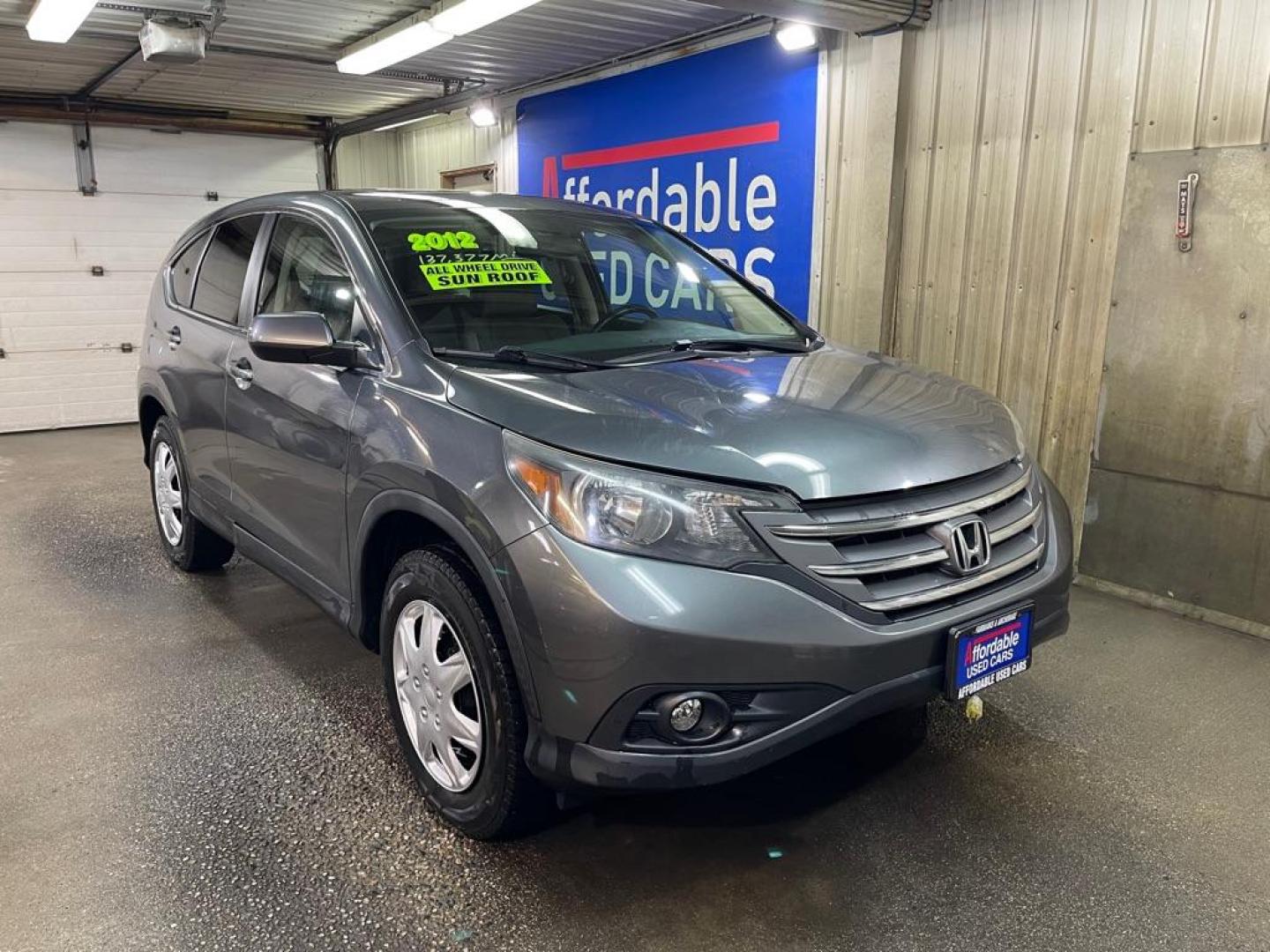 2012 GREY HONDA CR-V EX (2HKRM4H52CH) with an 2.4L engine, Automatic transmission, located at 2525 S. Cushman, Fairbanks, AK, 99701, (907) 452-5707, 64.824036, -147.712311 - Photo#0